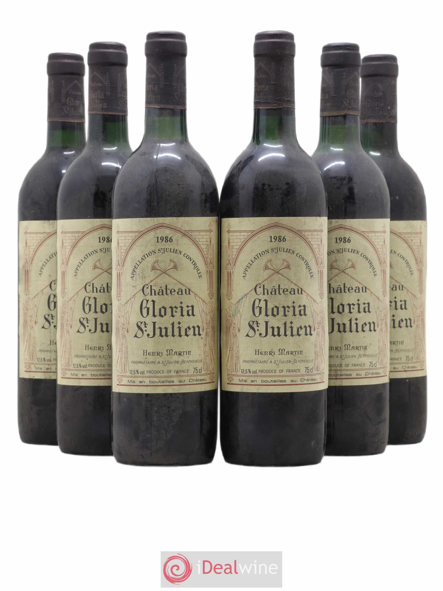 Château Gloria 1986 - Lot de 6 bouteilles - 0
