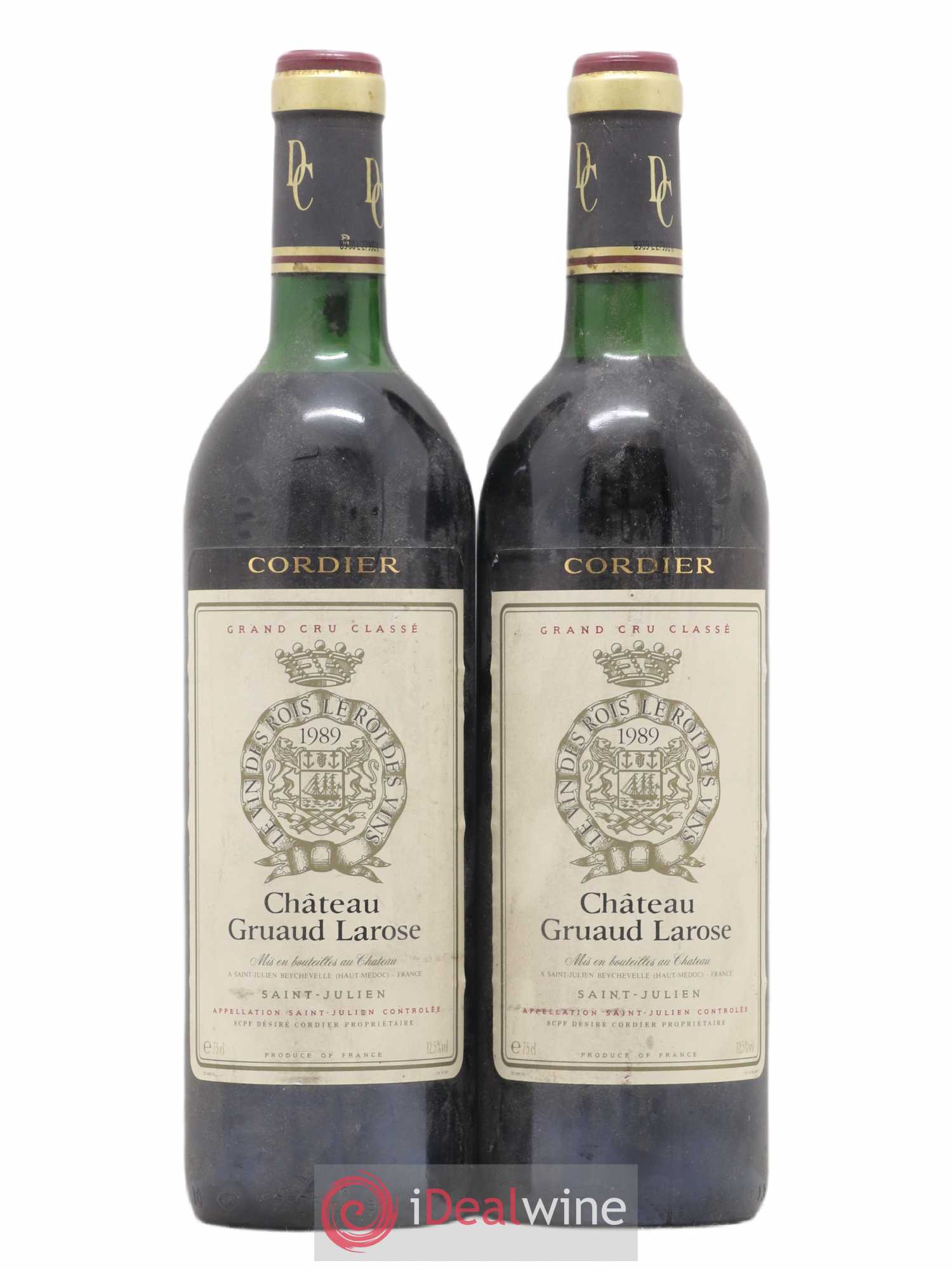 Château Gruaud Larose 2ème Grand Cru Classé 1989 - Lot de 2 bouteilles - 0