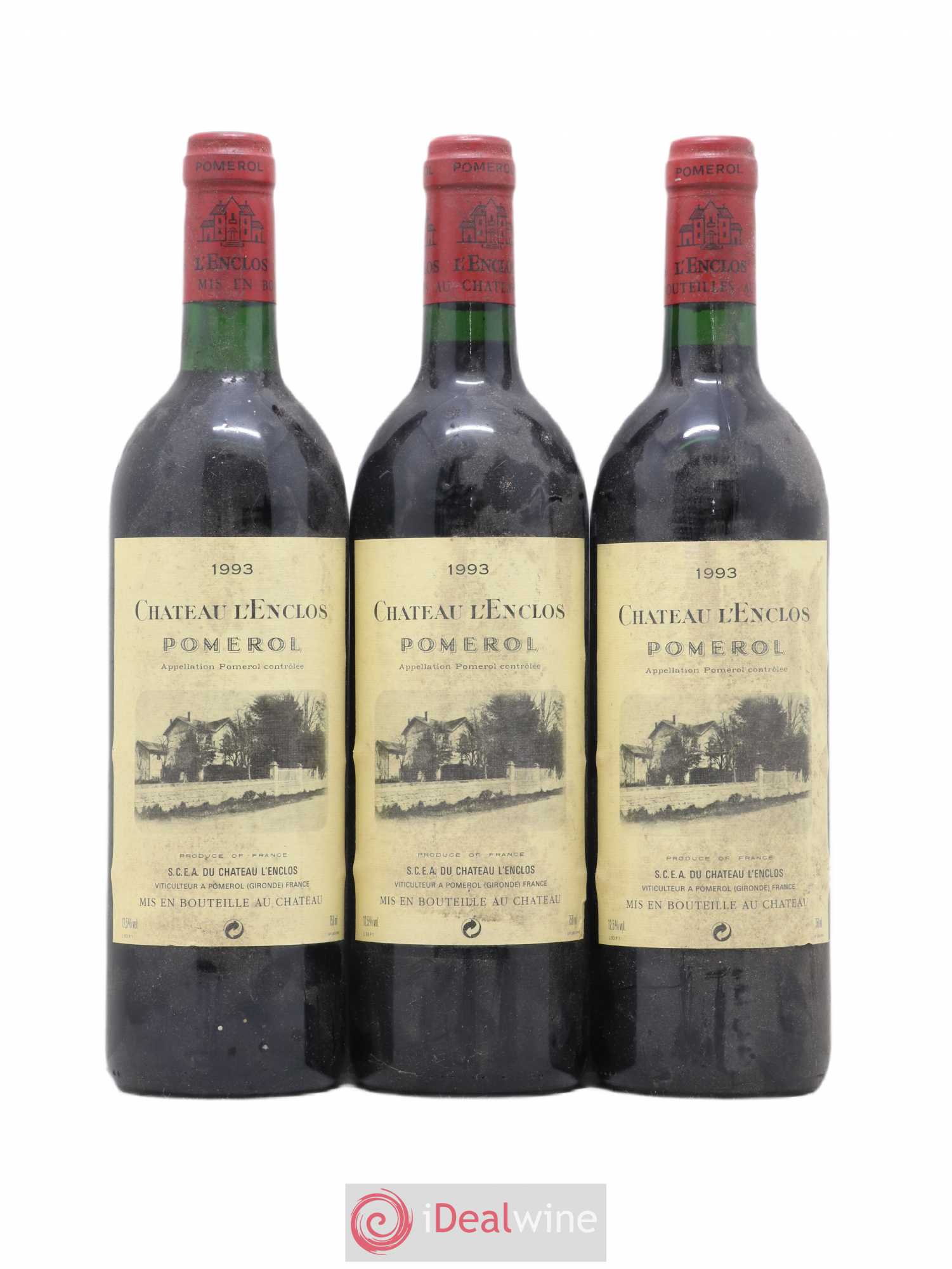 Château l' Enclos 1993 - Lot de 3 bouteilles - 0