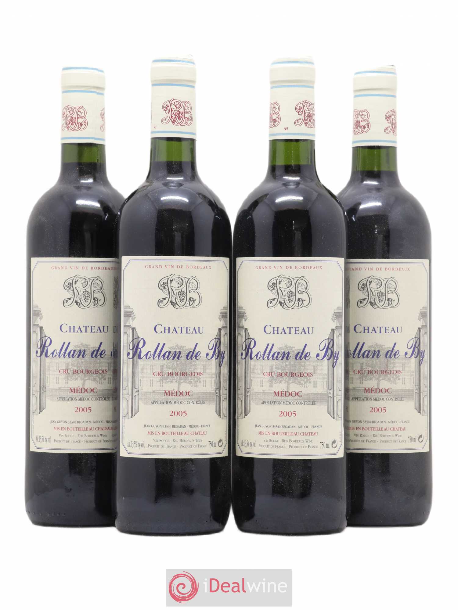 Château Rollan de By Cru Bourgeois 2005 - Lot de 4 bouteilles - 0