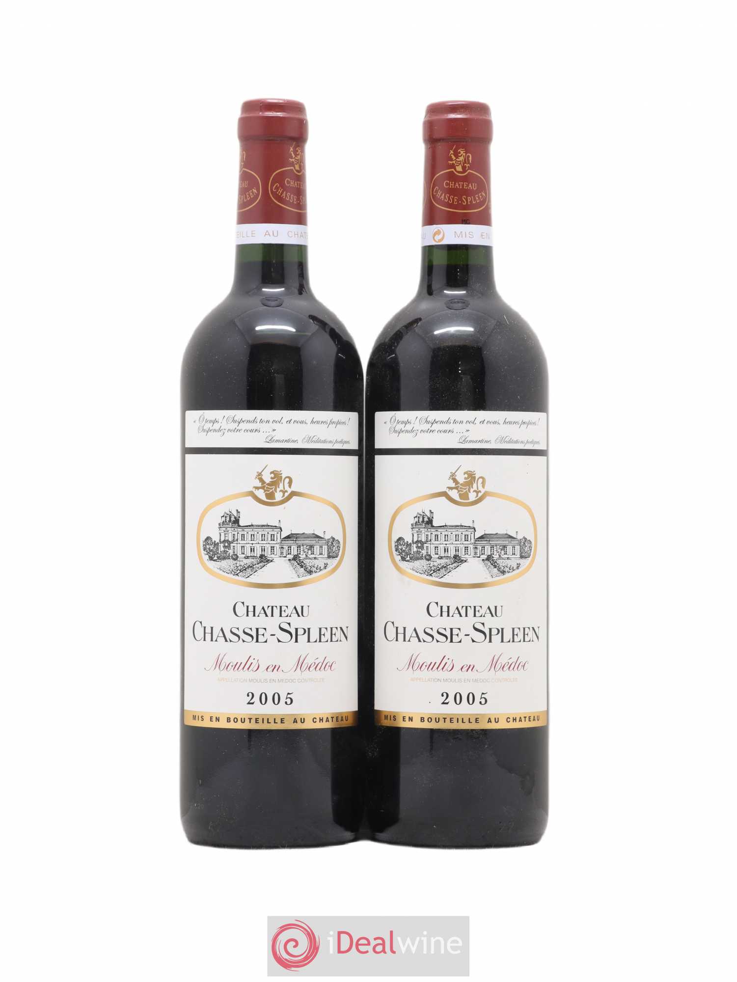 Château Chasse Spleen 2005 - Lot de 2 bouteilles - 0