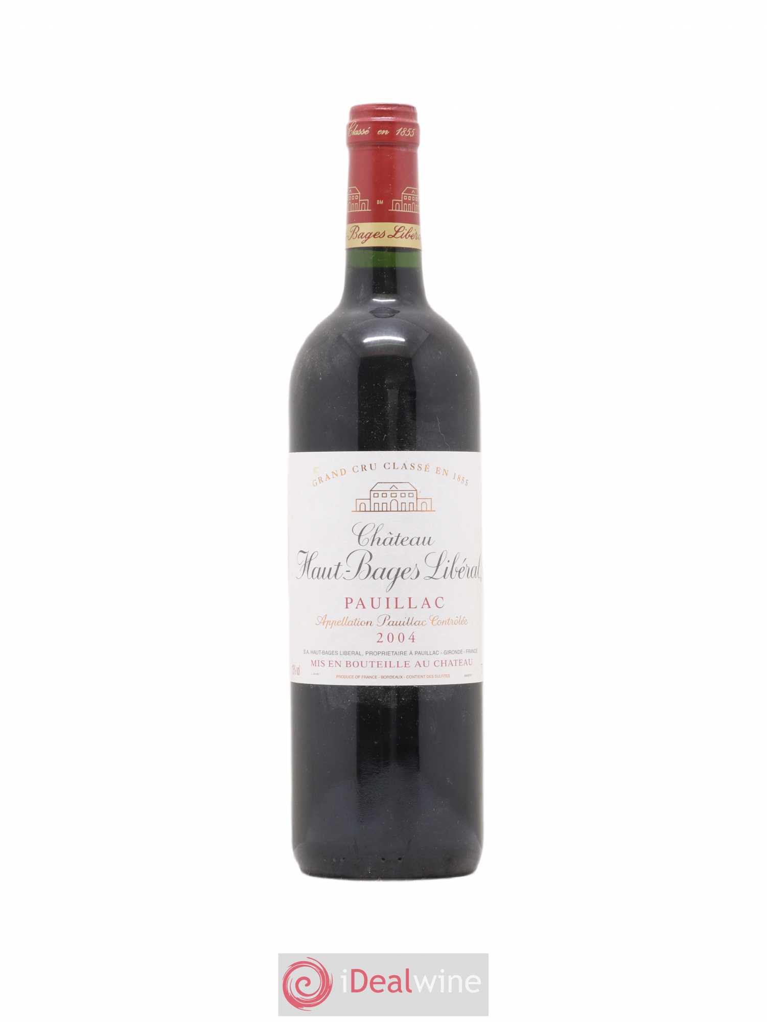 Château Haut Bages Libéral 5ème Grand Cru Classé 2004 - Lot de 1 bouteille - 0