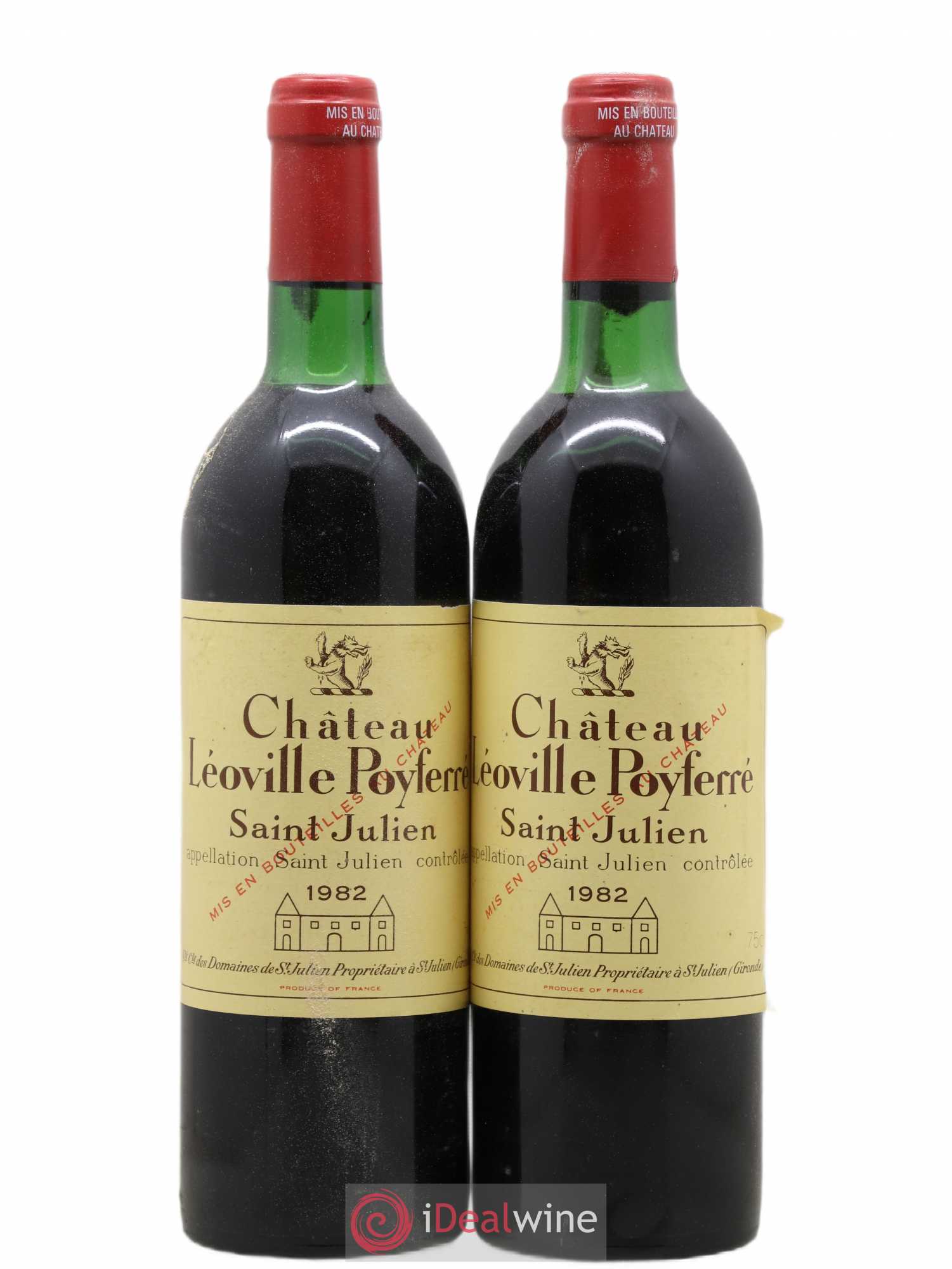 Château Léoville Poyferré 2ème Grand Cru Classé 1982 - Lot de 2 bouteilles - 0