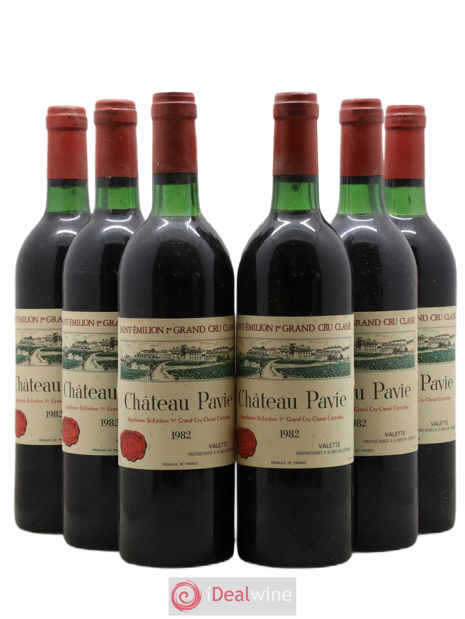 Château Pavie 1er Grand Cru Classé A 1982 - Lot de 6 bouteilles - 0