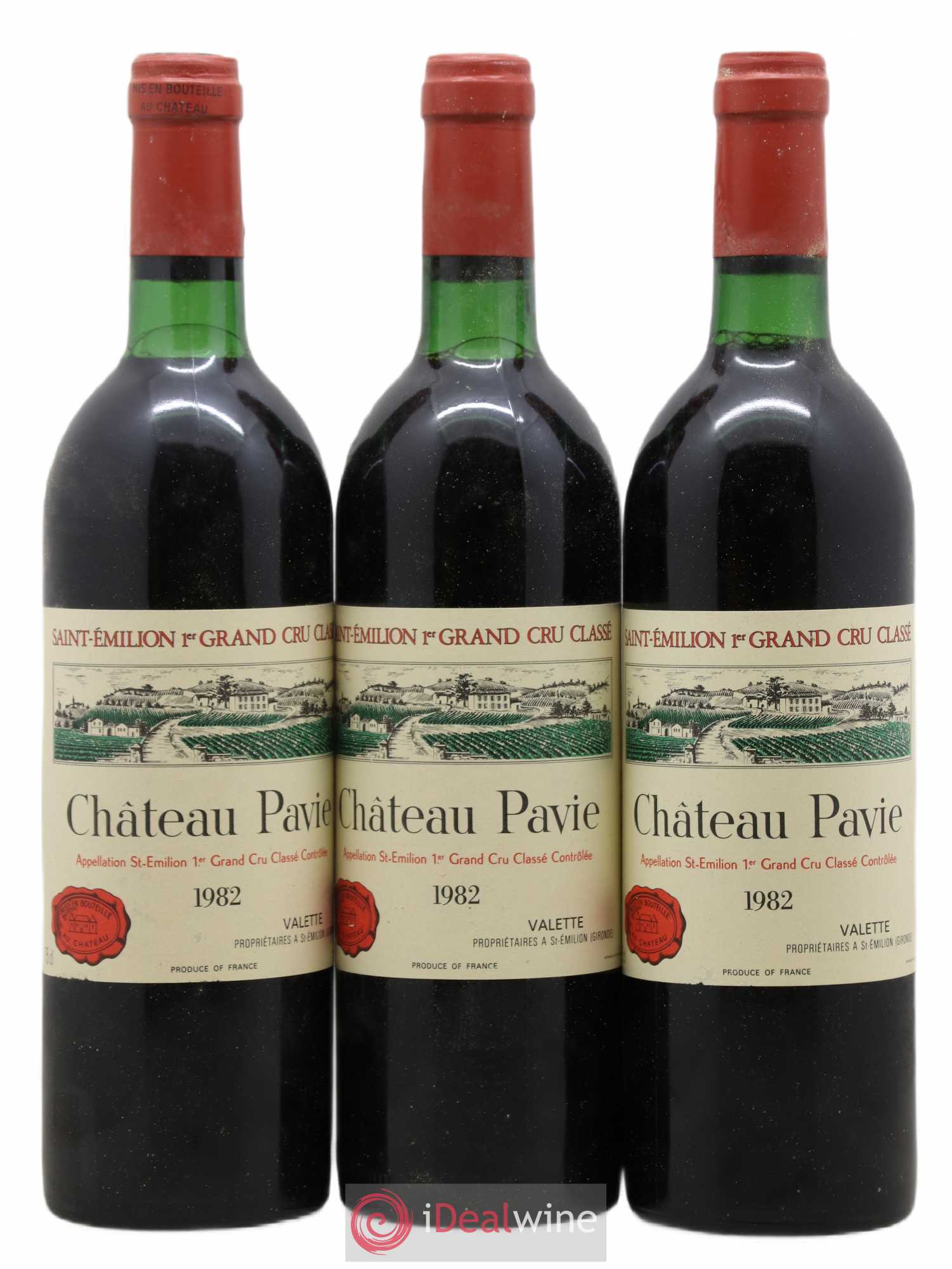 Château Pavie 1er Grand Cru Classé A 1982 - Lot de 3 bouteilles - 0