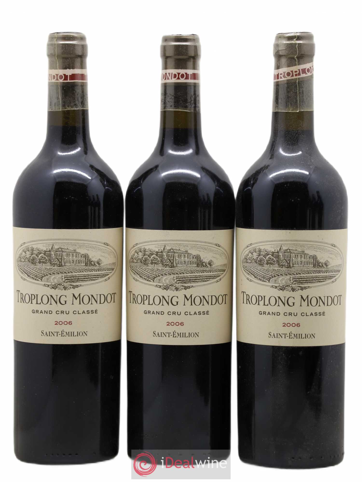 Château Troplong Mondot 1er Grand Cru Classé B 2006 - Lot de 6 bouteilles - 1