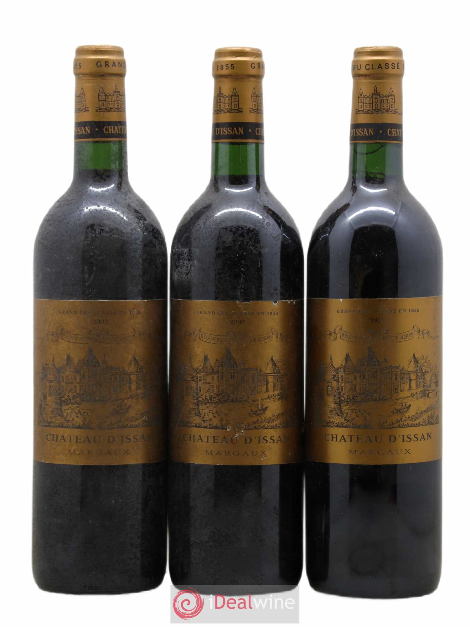 Château d'Issan 3ème Grand Cru Classé 2002 - Lot de 3 bouteilles - 0