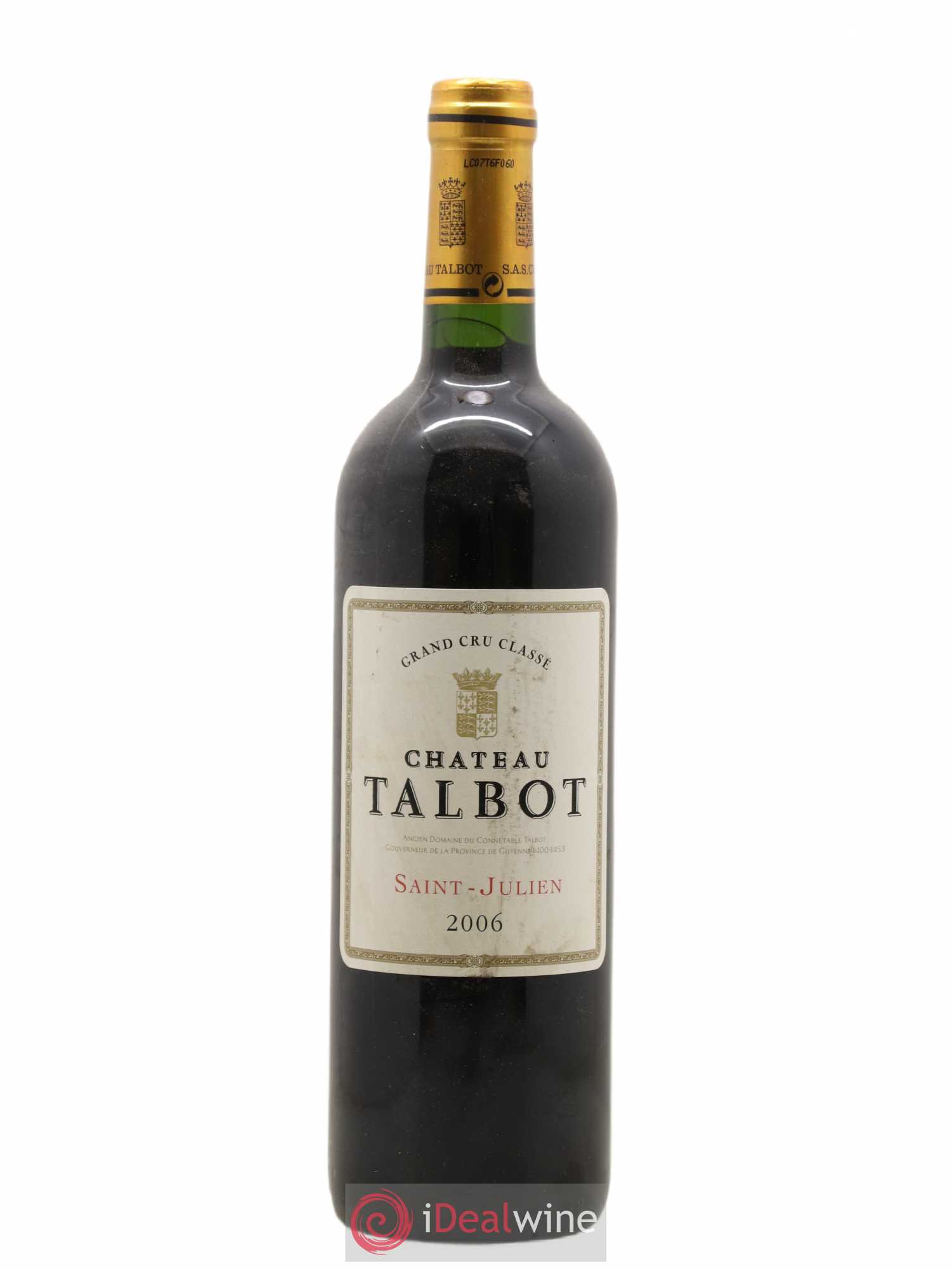 Château Talbot 4ème Grand Cru Classé 2006 - Lot de 1 bouteille - 0