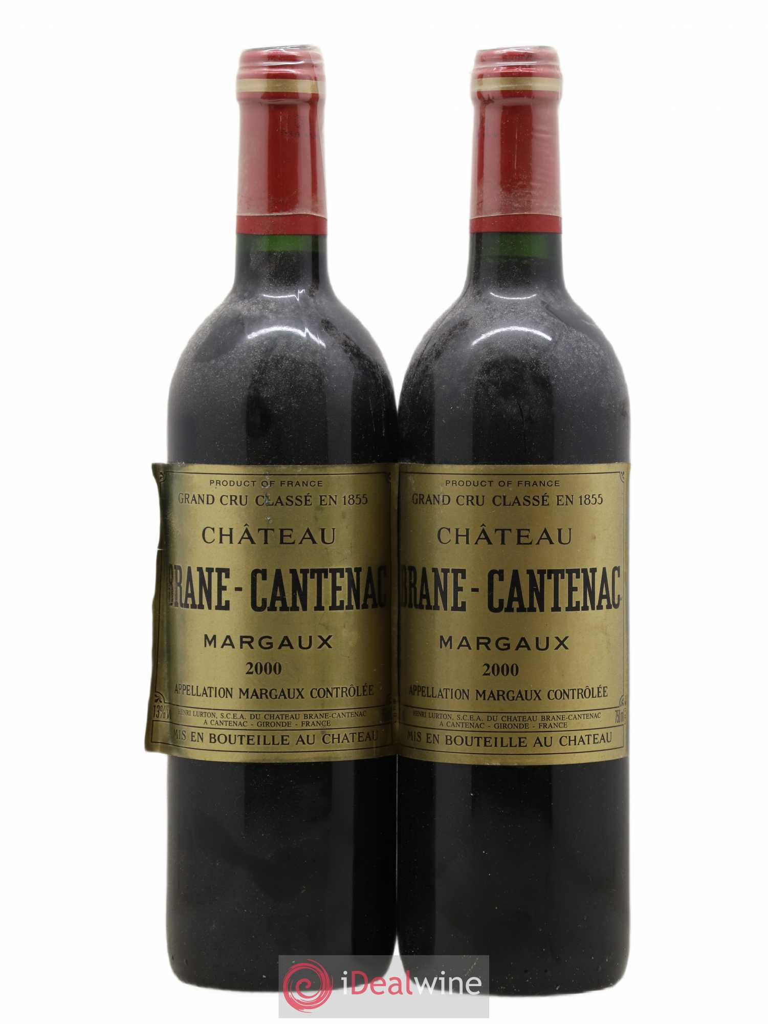 Château Brane Cantenac 2ème Grand Cru Classé 2000 - Lot de 2 bouteilles - 0