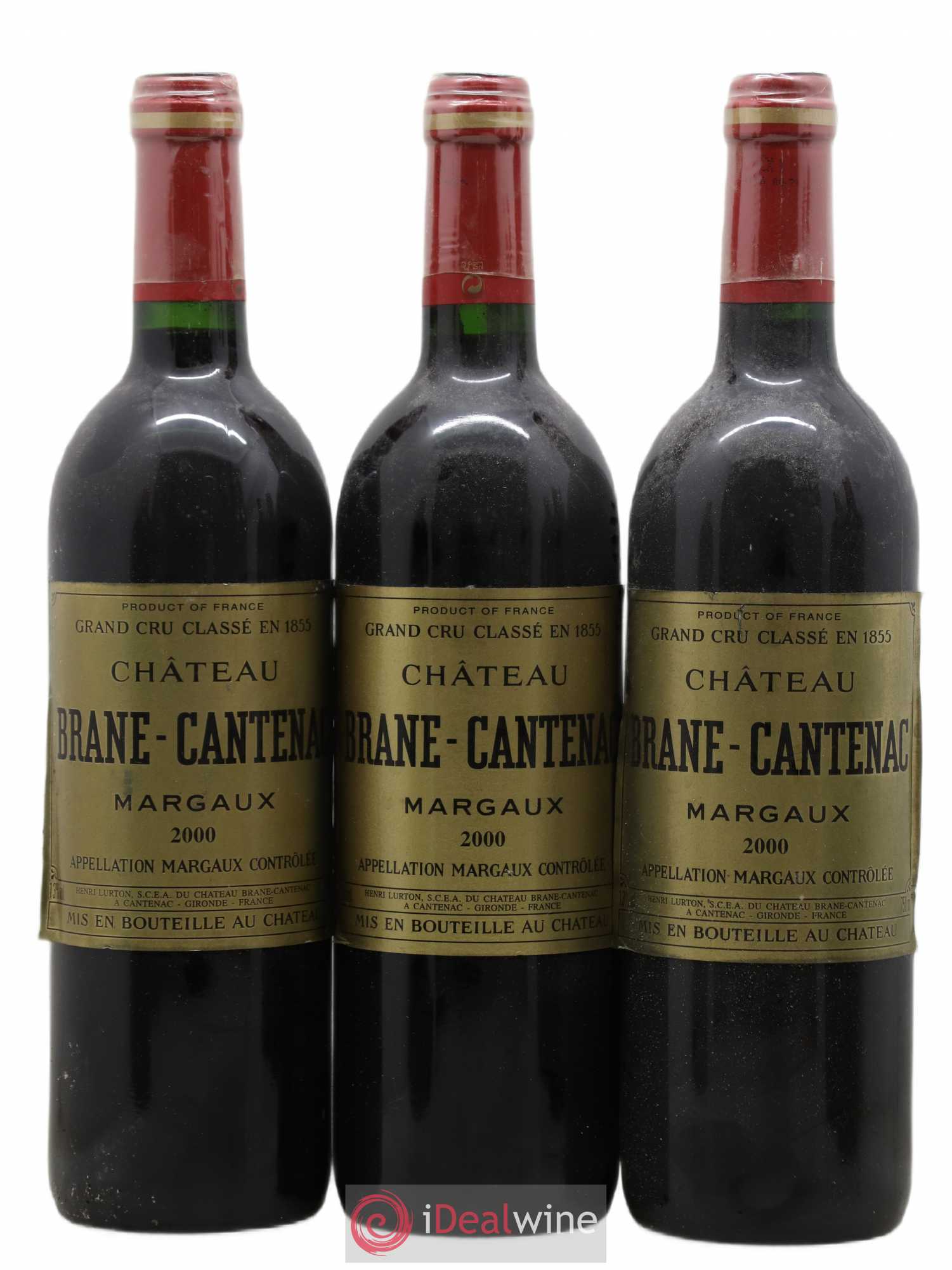 Château Brane Cantenac 2ème Grand Cru Classé 2000 - Lot de 6 bouteilles - 1
