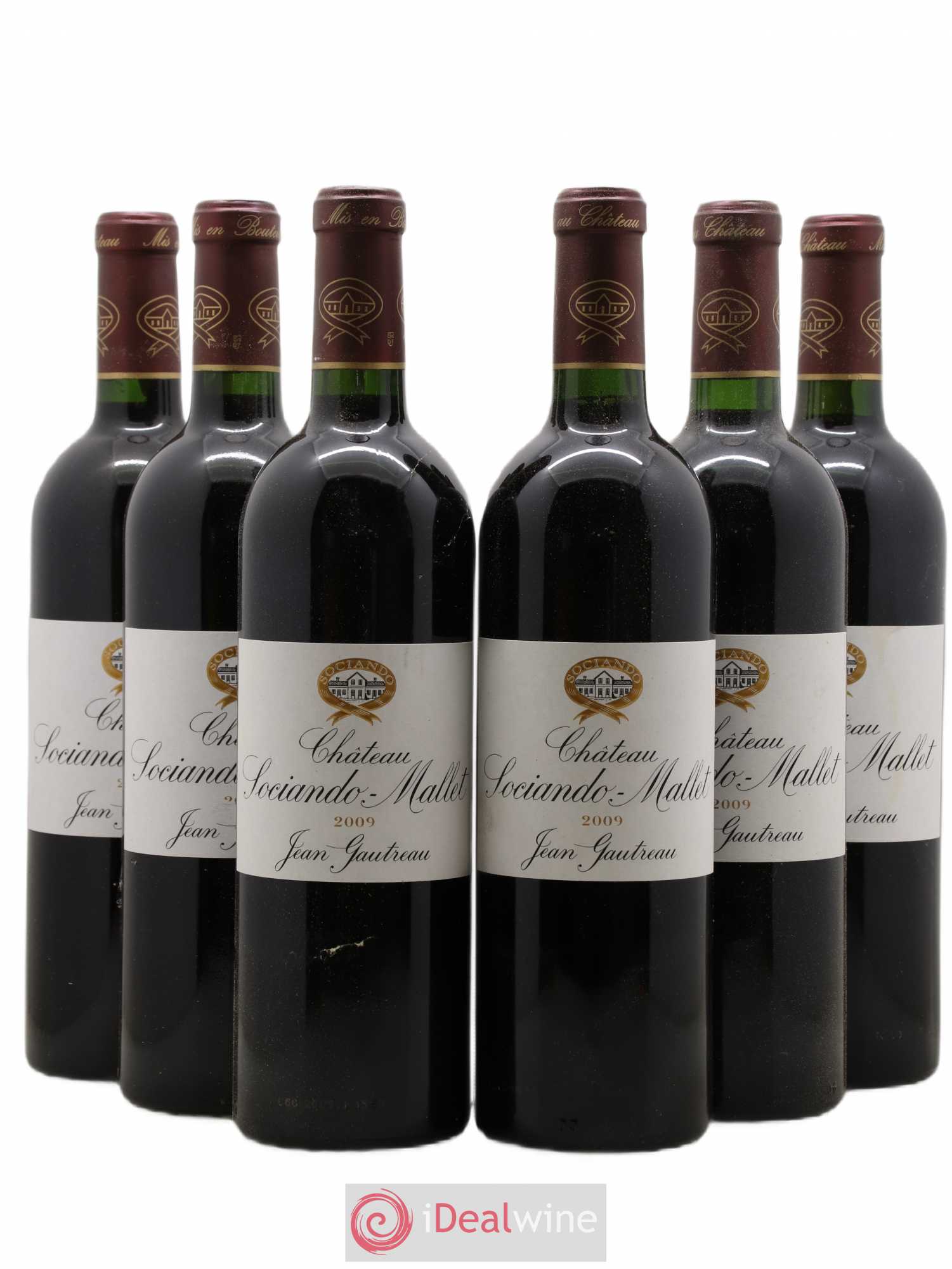 Château Sociando Mallet 2009 - Lot de 6 bouteilles - 0