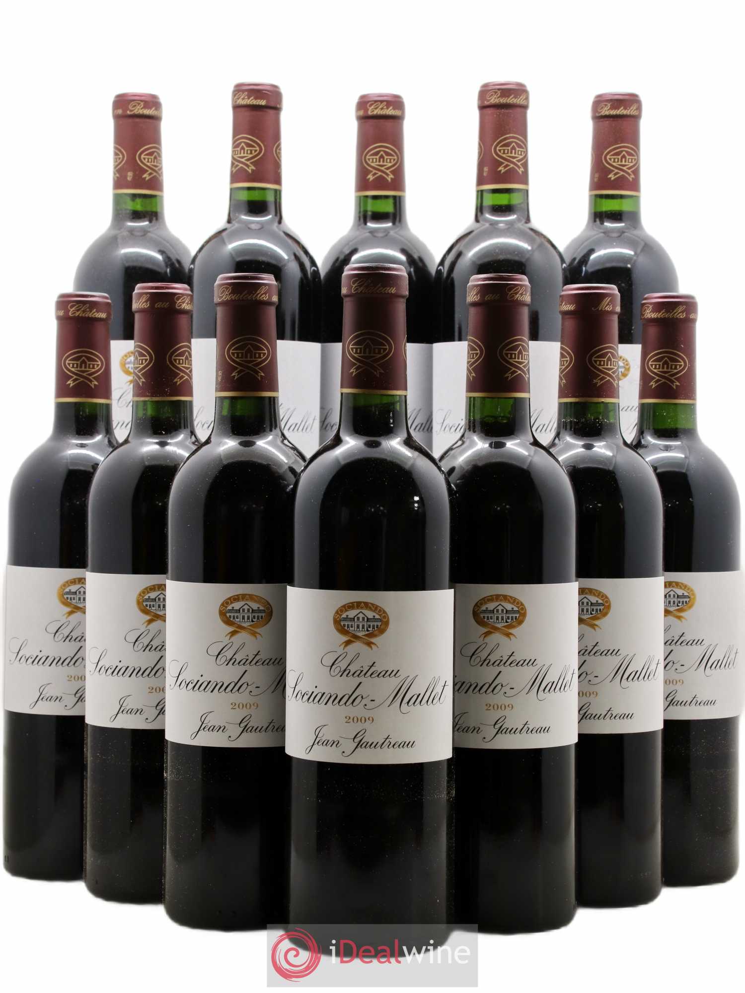 Château Sociando Mallet 2009 - Lot de 12 bouteilles - 0
