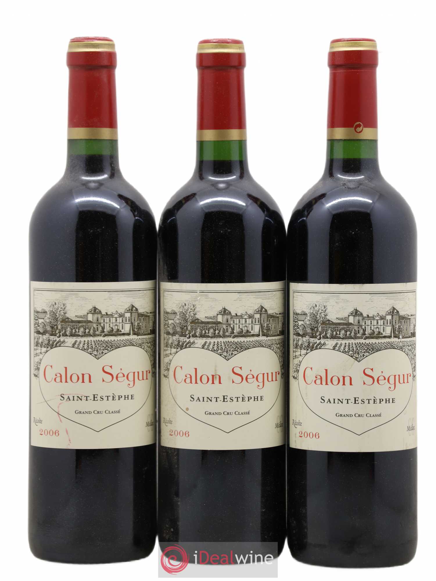 Château Calon Ségur 3ème Grand Cru Classé 2006 - Lot de 3 bouteilles - 0