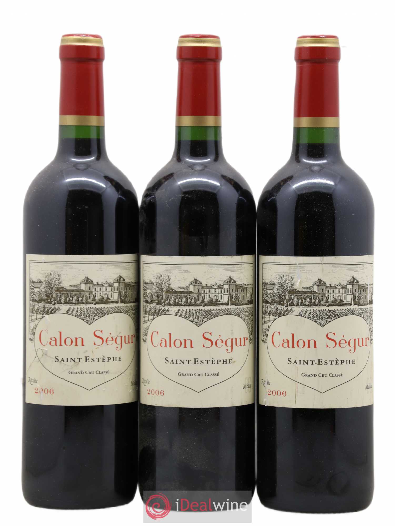 Château Calon Ségur 3ème Grand Cru Classé 2006 - Lot de 3 bouteilles - 0