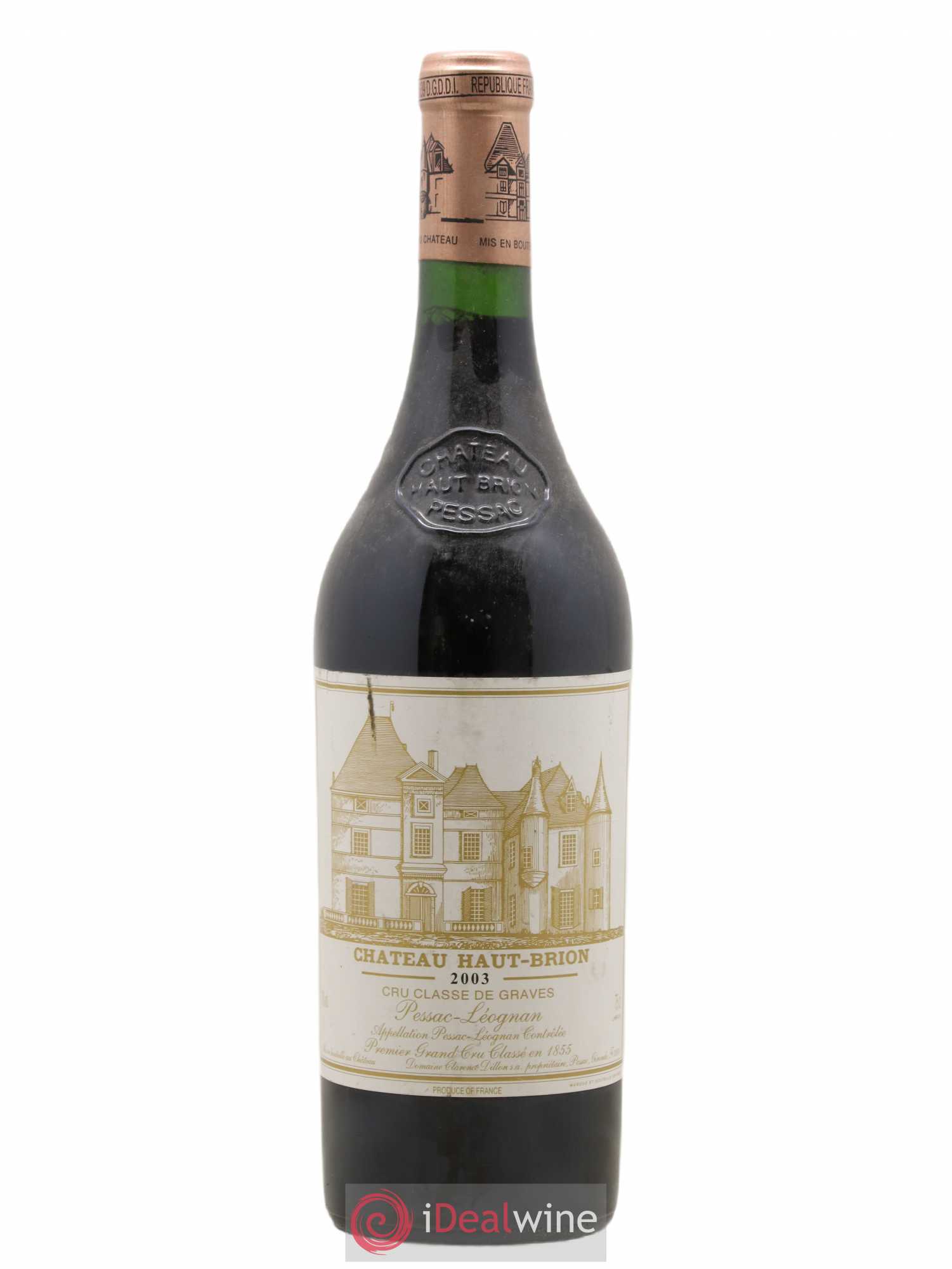 Château Haut Brion 1er Grand Cru Classé 2003 - Lot de 1 bouteille - 0