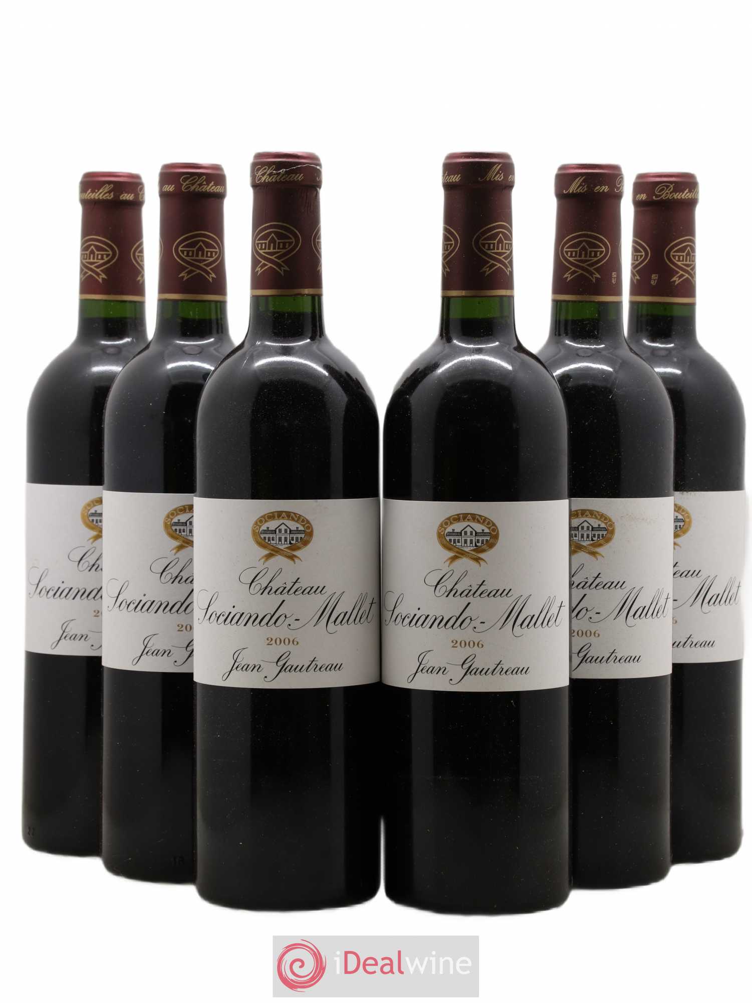 Château Sociando Mallet 2006 - Lot de 6 bouteilles - 0