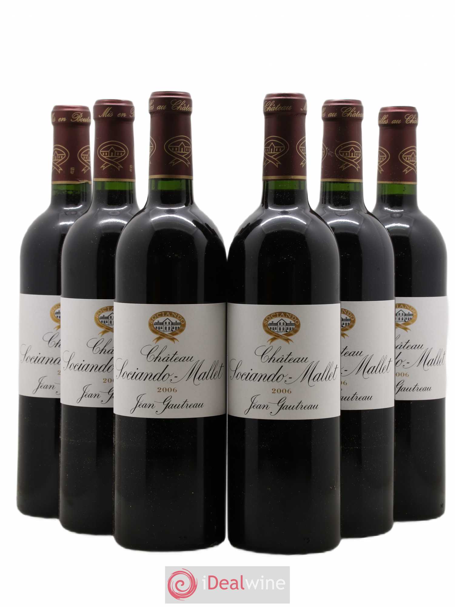 Château Sociando Mallet 2006 - Lot de 6 bouteilles - 0