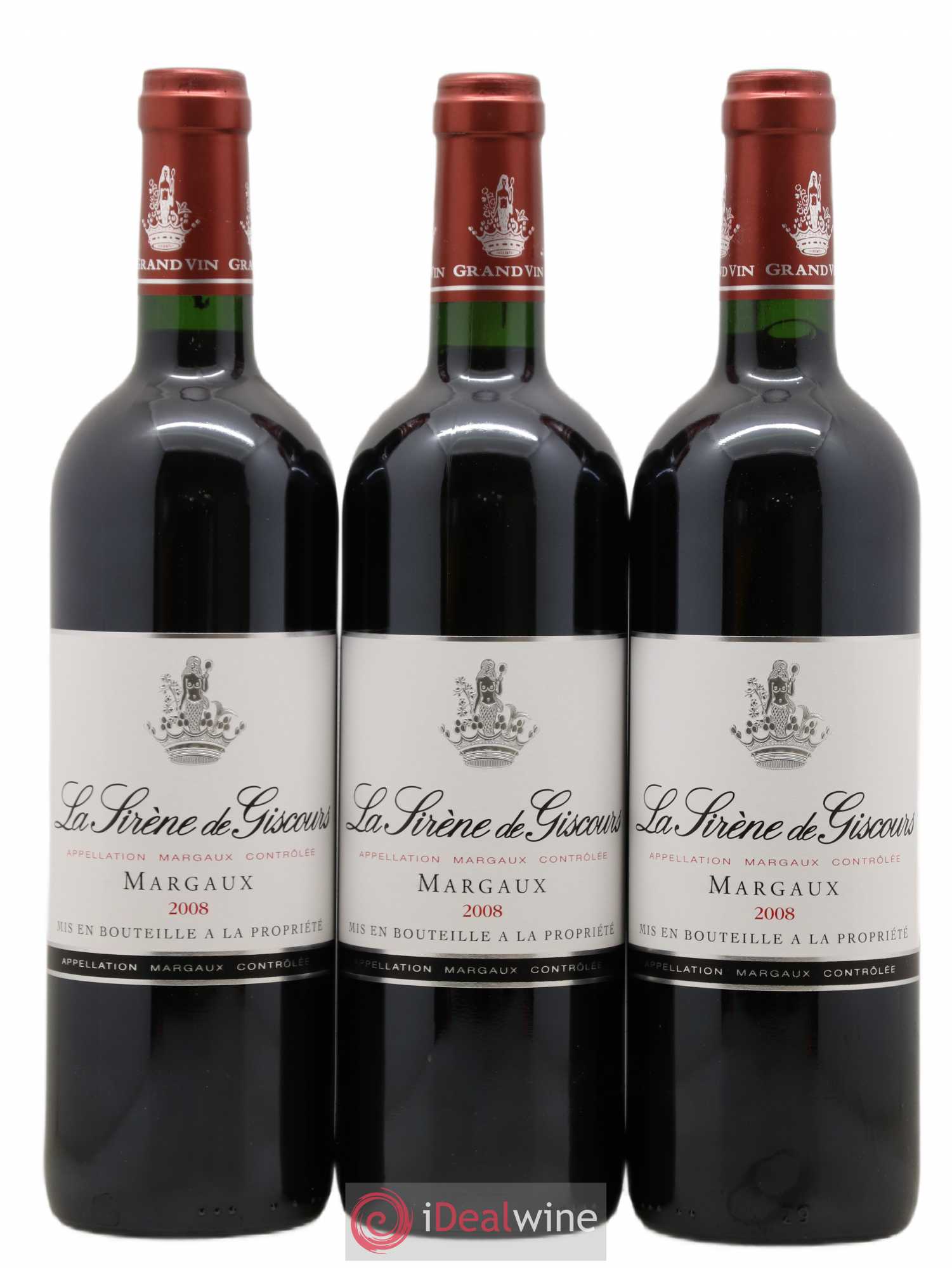 La Sirène de Giscours 2008 - Lot de 3 bouteilles - 0