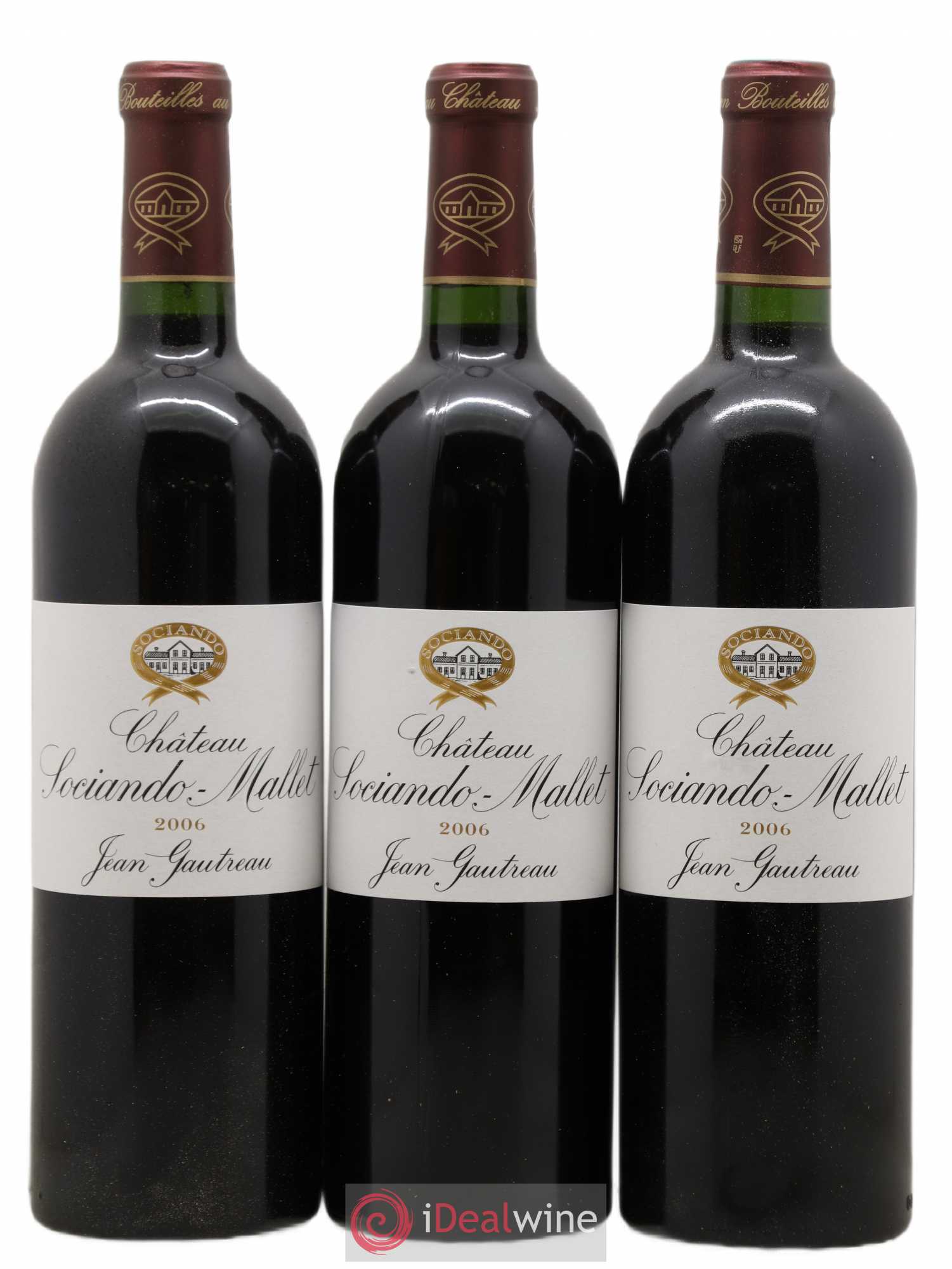 Château Sociando Mallet 2006 - Lot de 12 bouteilles - 1