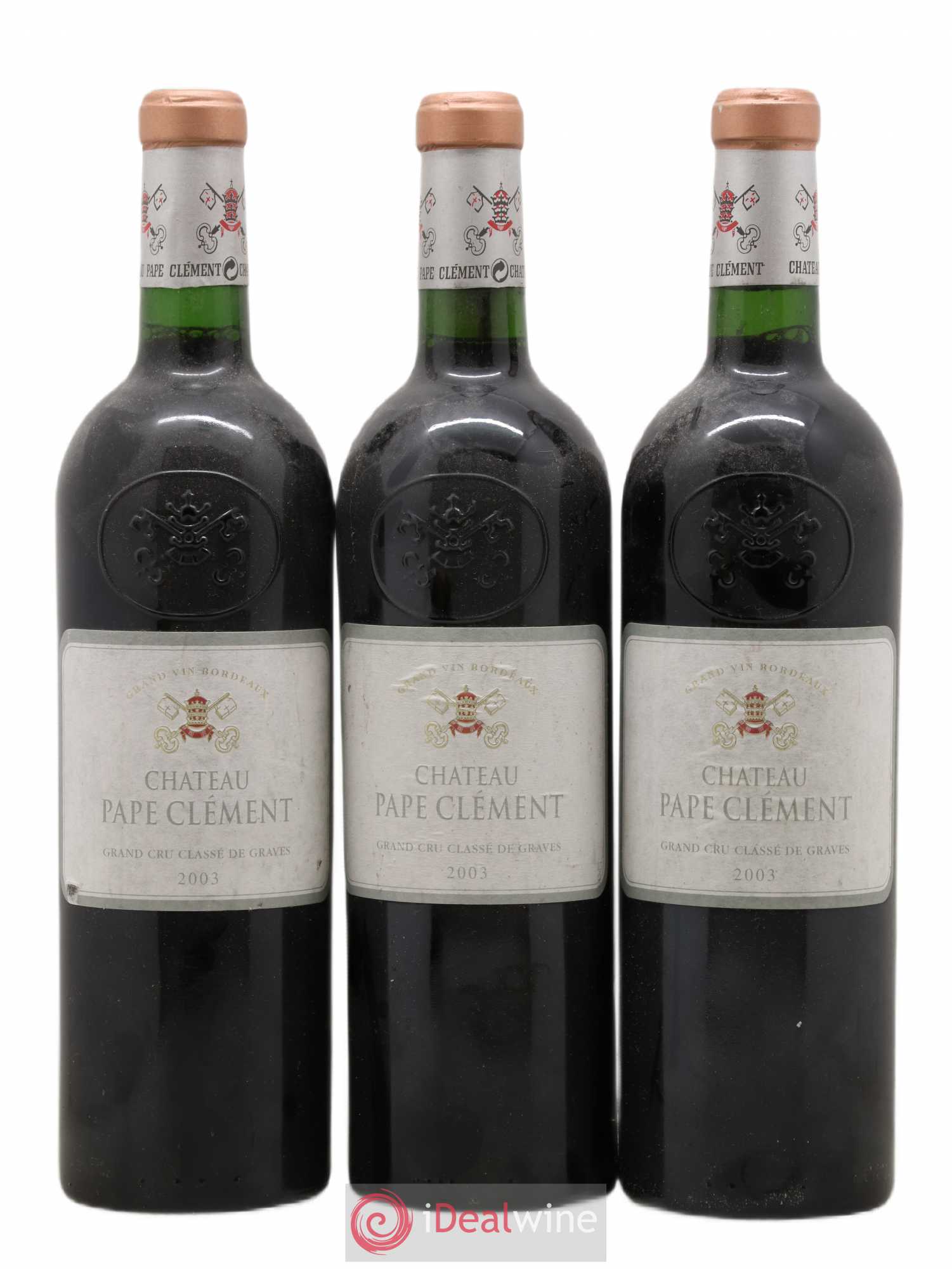 Château Pape Clément Cru Classé de Graves 2003 - Lot de 3 bouteilles - 0