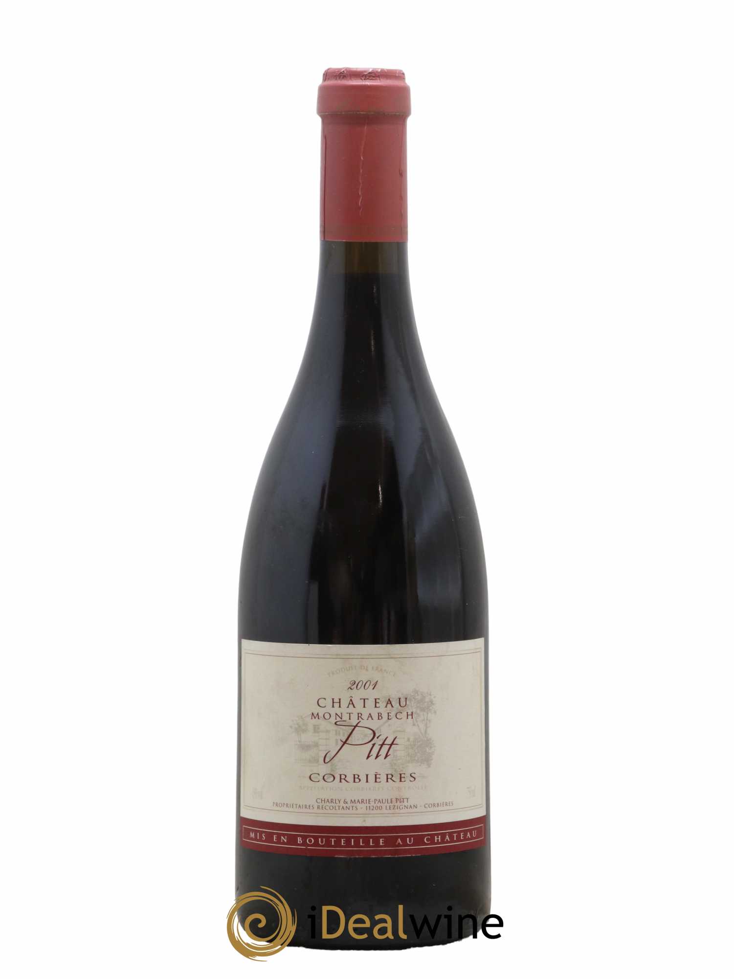 Corbières Pitt Château Montrabech 2001 - Lot de 1 bouteille - 0