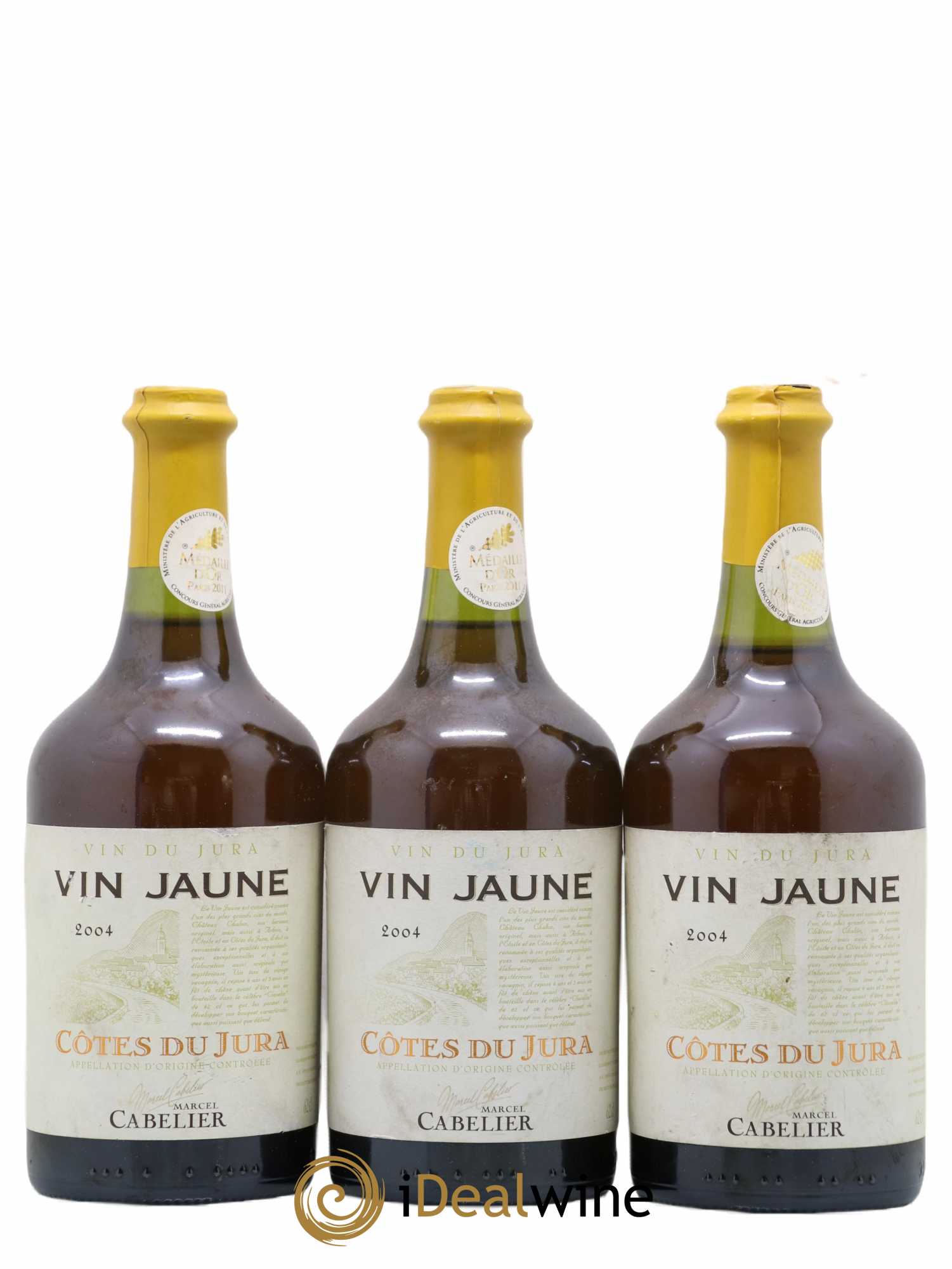 Côtes du Jura Vin Jaune Domaine Marcel Cabelier 2004 - Posten von 3 Flaschen - 0