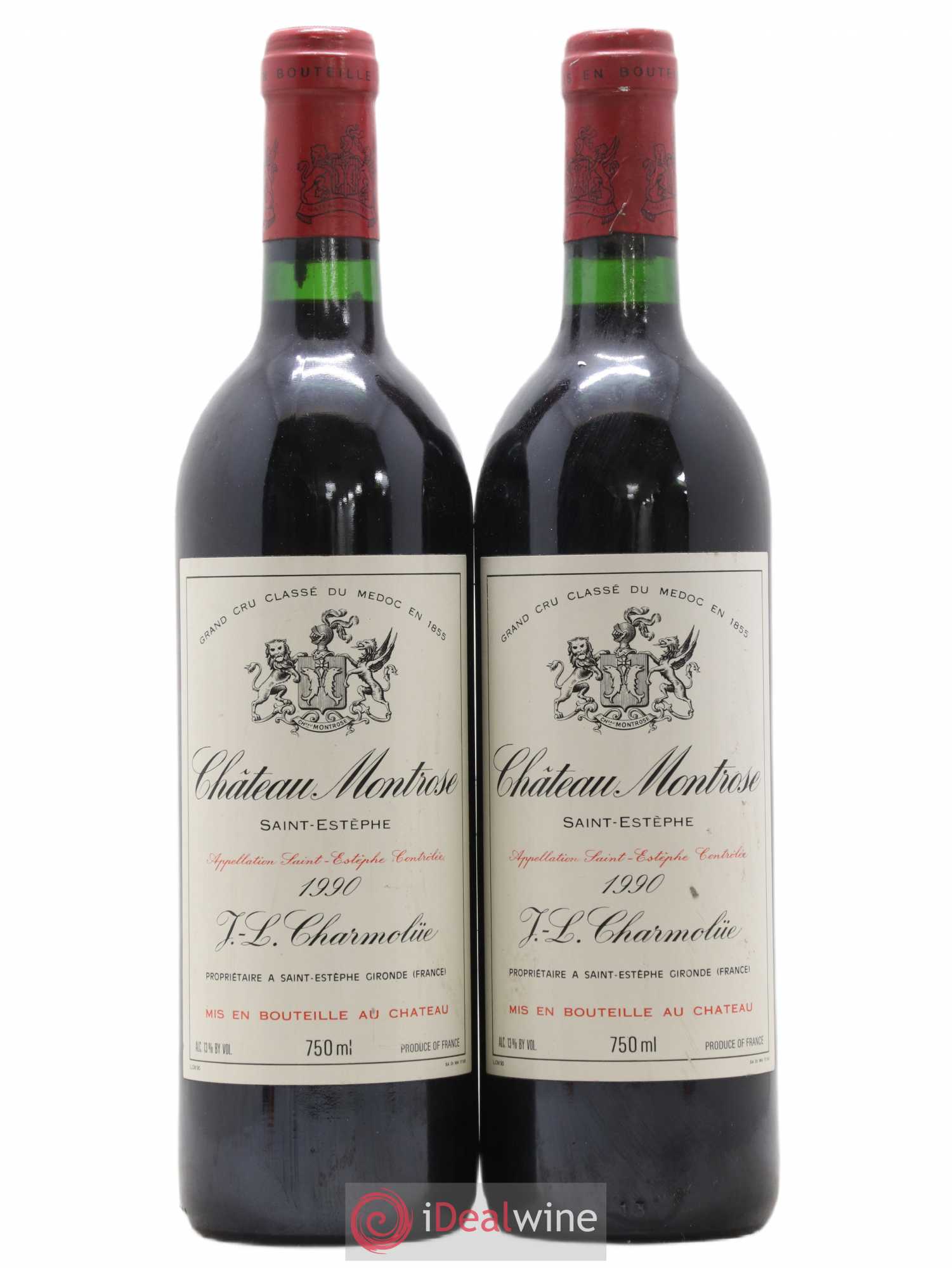 Château Montrose 2ème Grand Cru Classé 1990 - Lot de 2 bouteilles - 0