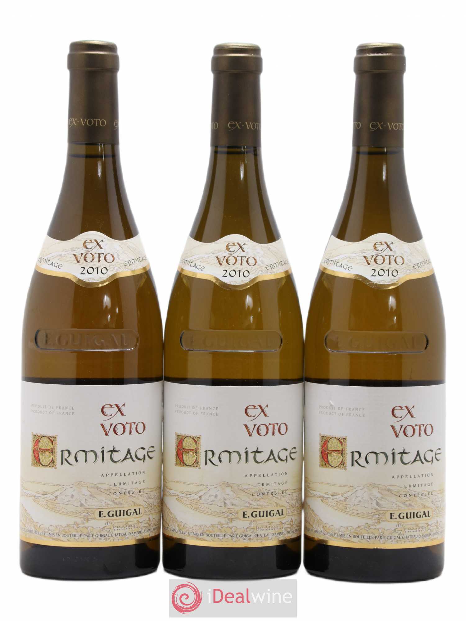 Ermitage Ex Voto Guigal 2010 - Lot de 3 bouteilles - 0
