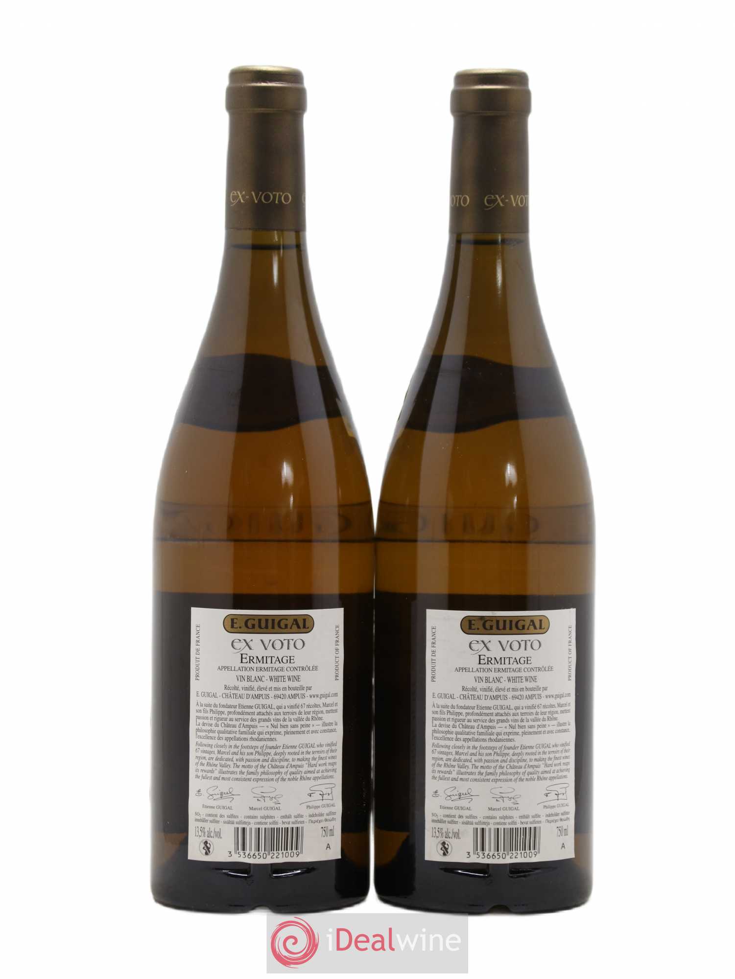 Ermitage Ex Voto Guigal 2010 - Lot de 2 bouteilles - 1