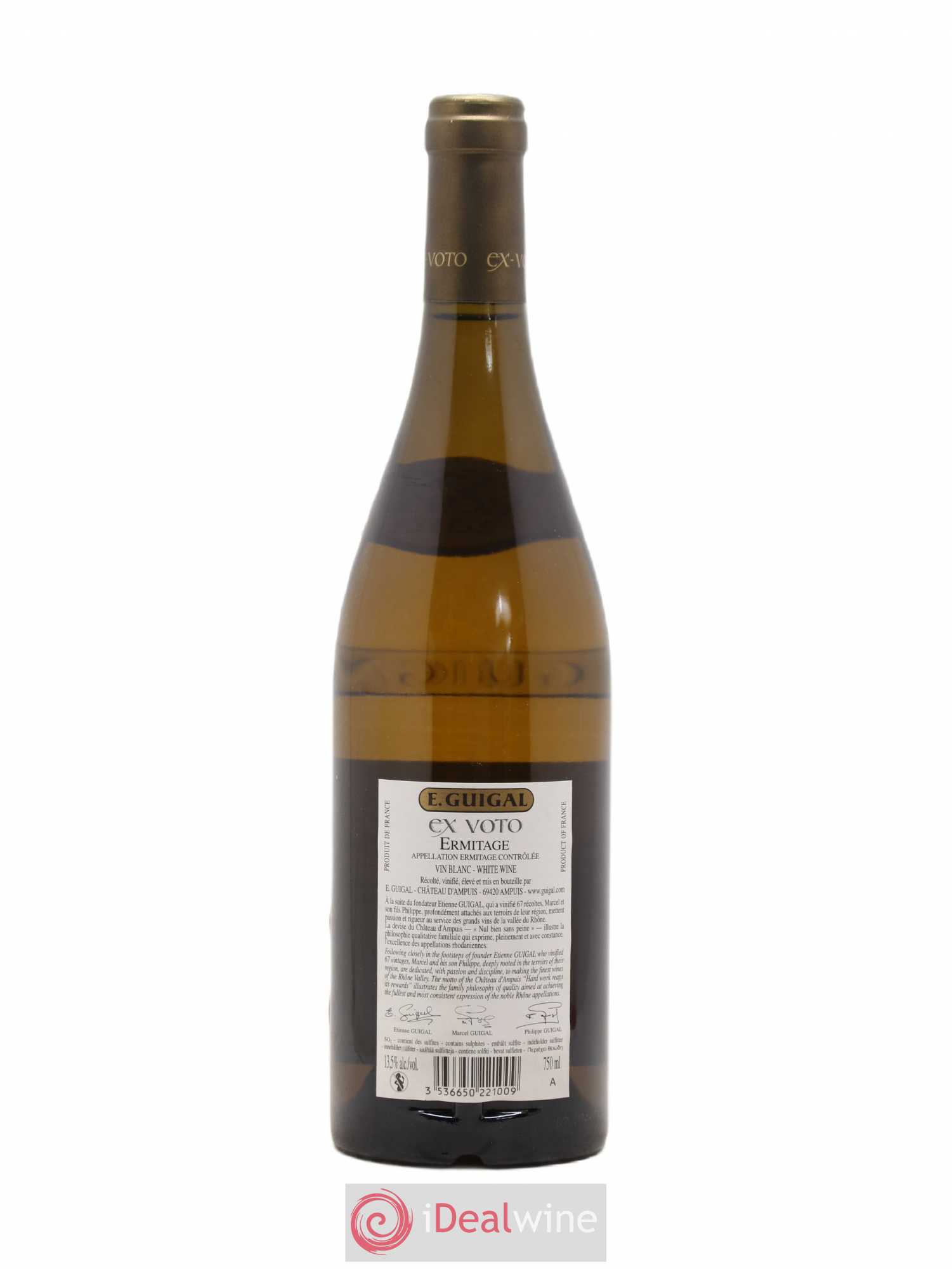 Ermitage Ex Voto Guigal 2010 - Lot de 1 bouteille - 1