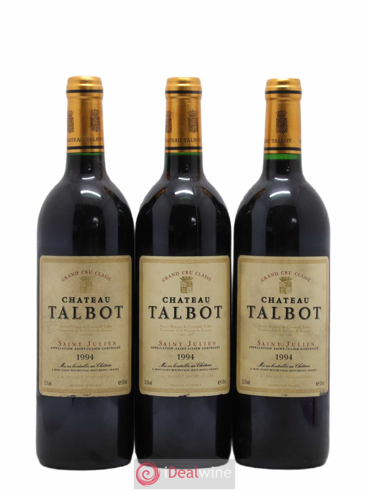 Château Talbot 4ème Grand Cru Classé 1994 - Lot de 12 bouteilles - 3