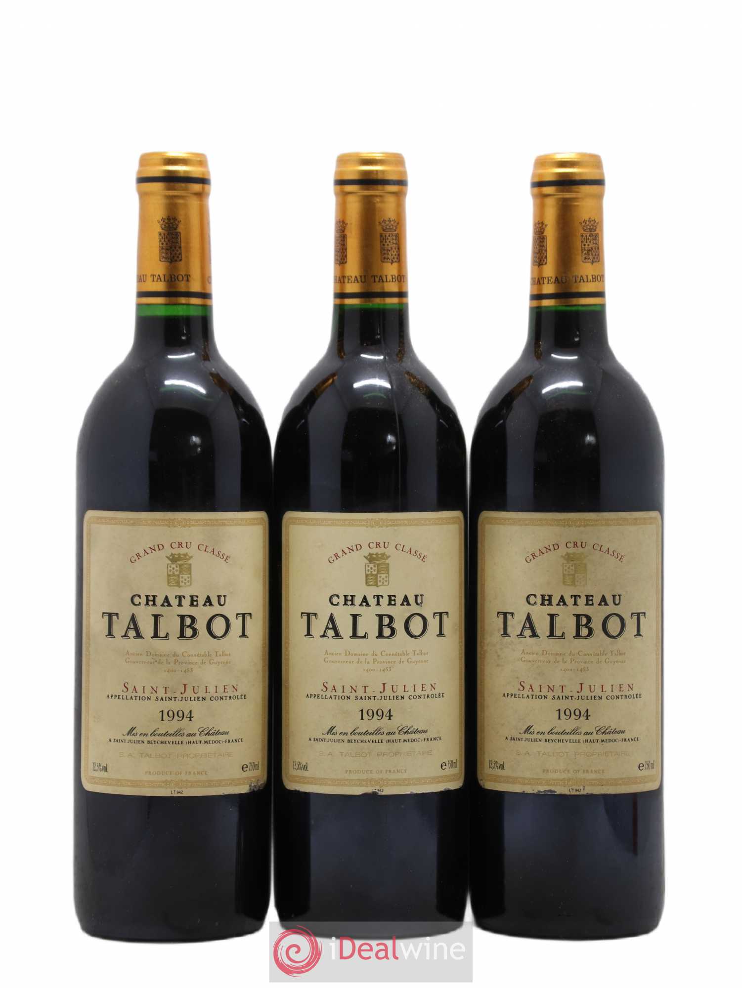 Château Talbot 4ème Grand Cru Classé 1994 - Lot de 12 bouteilles - 4