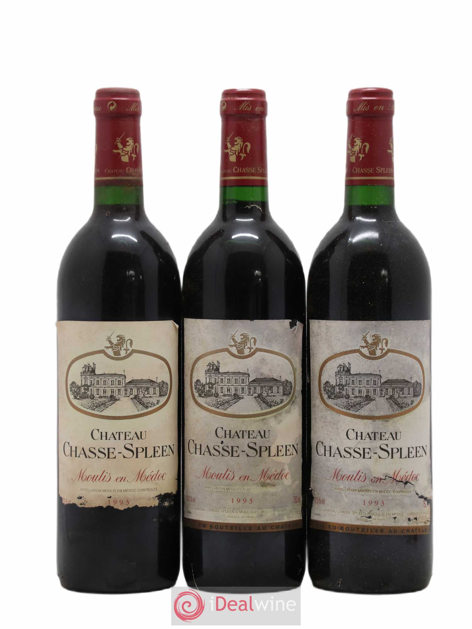 Château Chasse Spleen 1993 - Lot de 12 bouteilles - 1