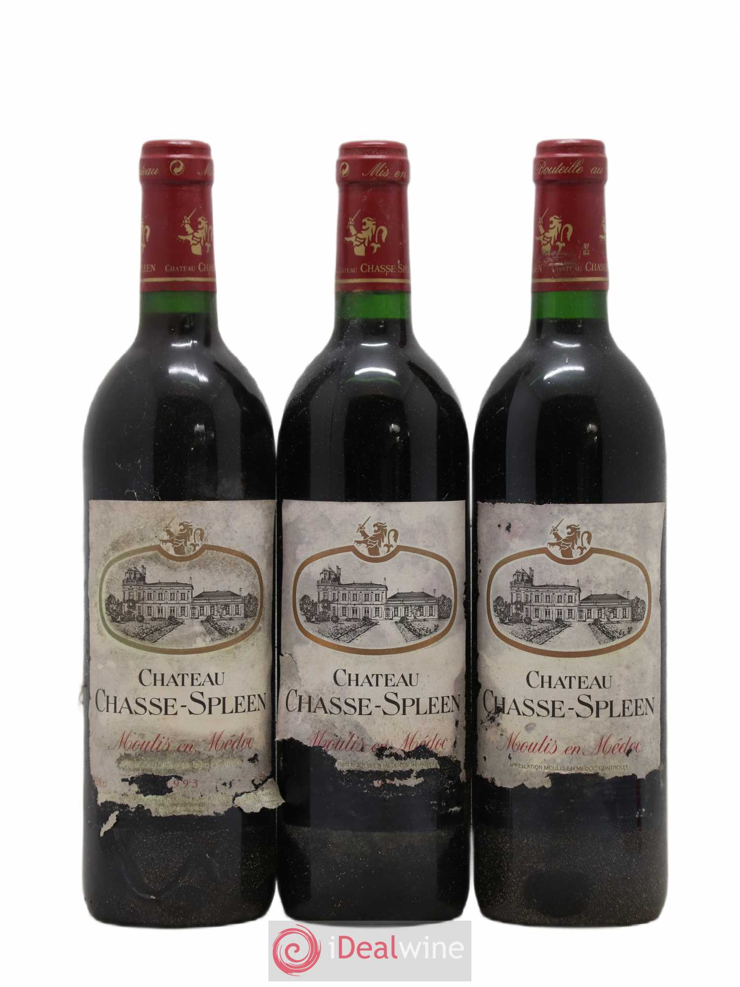 Château Chasse Spleen 1993 - Lot de 12 bouteilles - 2
