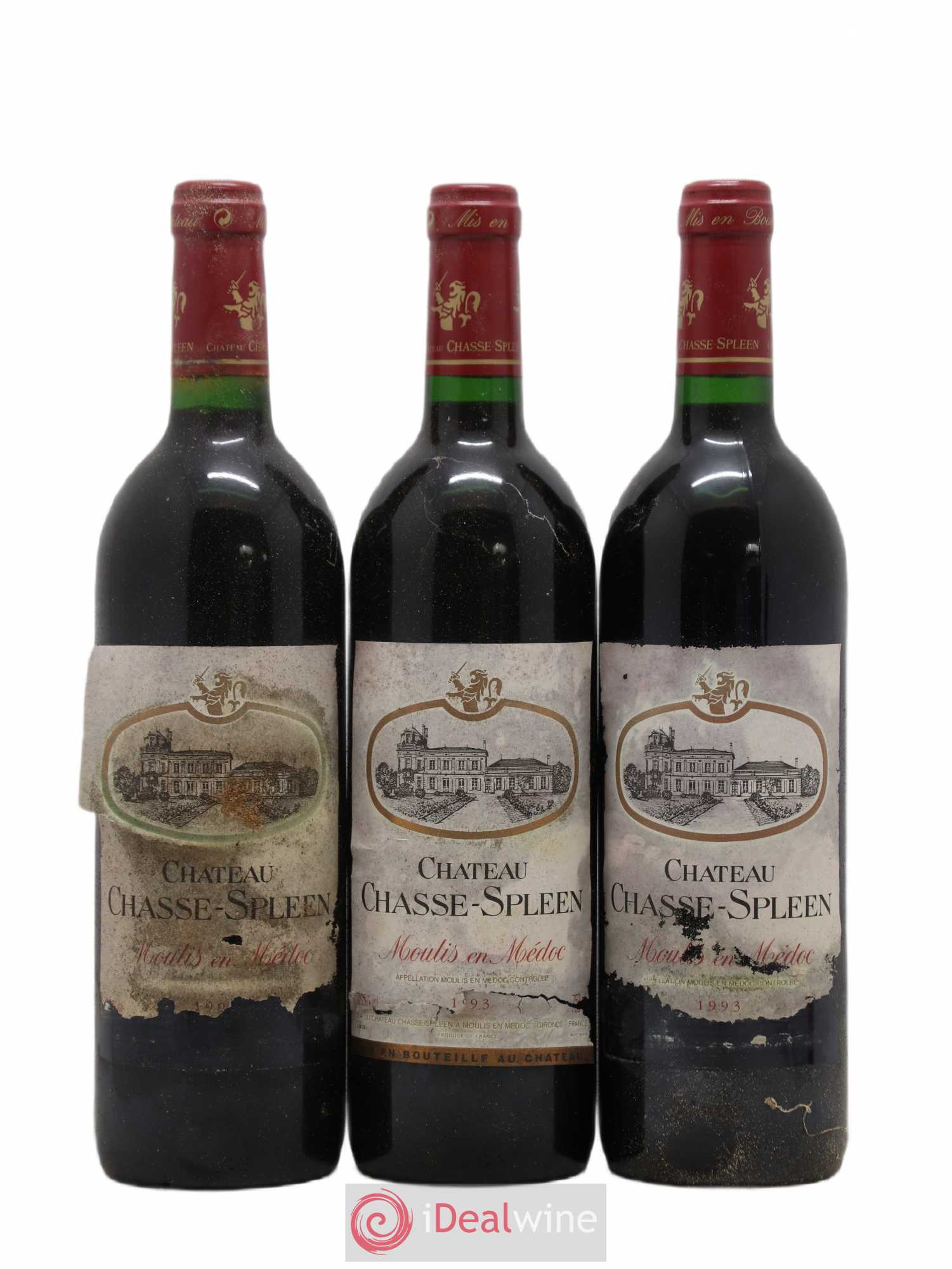 Château Chasse Spleen 1993 - Lot de 12 bouteilles - 4