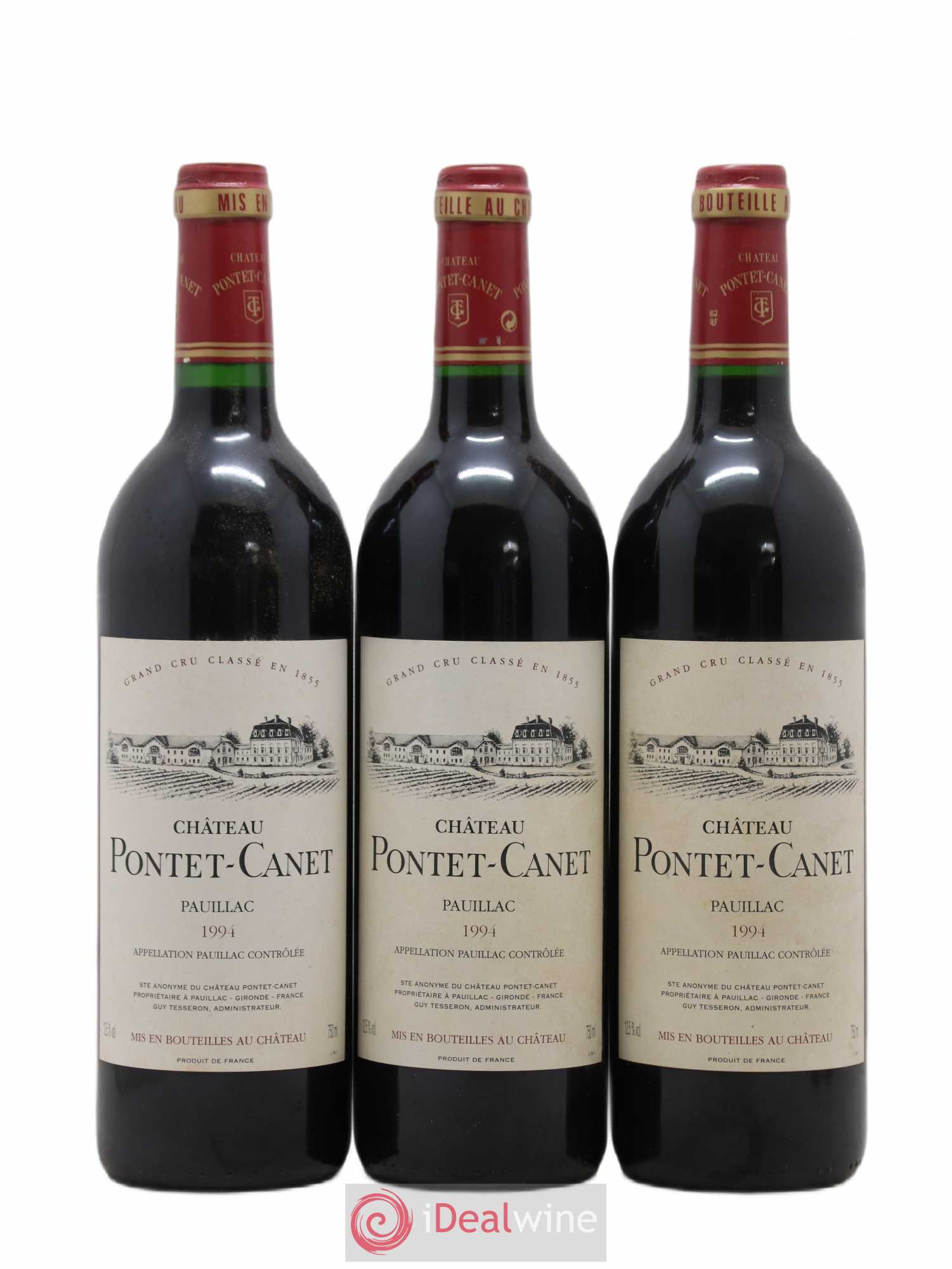 Château Pontet Canet 5ème Grand Cru Classé 1994 - Lot de 12 bouteilles - 1
