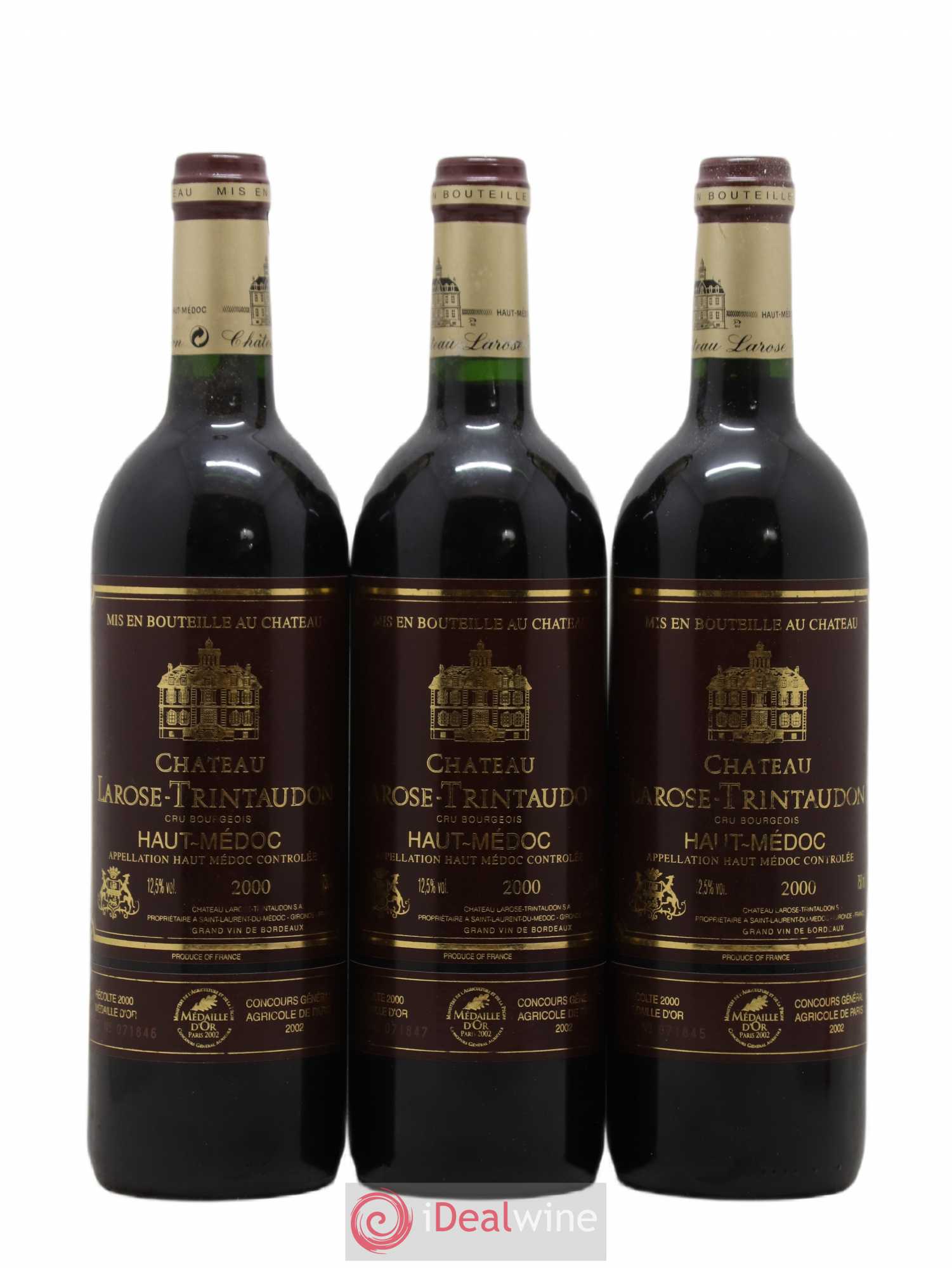 Château Larose Trintaudon Cru Bourgeois 2000 - Lot de 12 bouteilles - 1