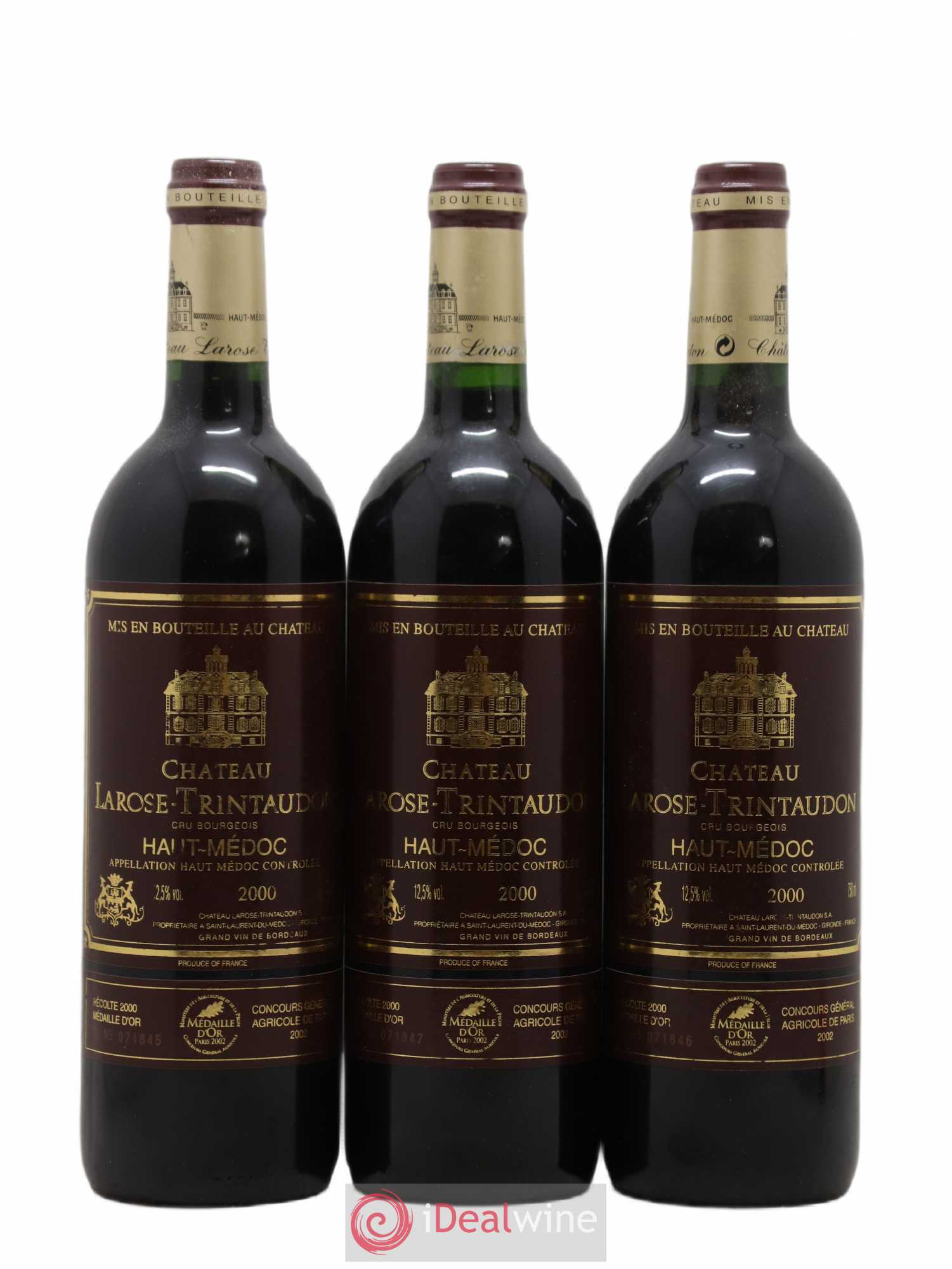 Château Larose Trintaudon Cru Bourgeois 2000 - Lot de 12 bouteilles - 2