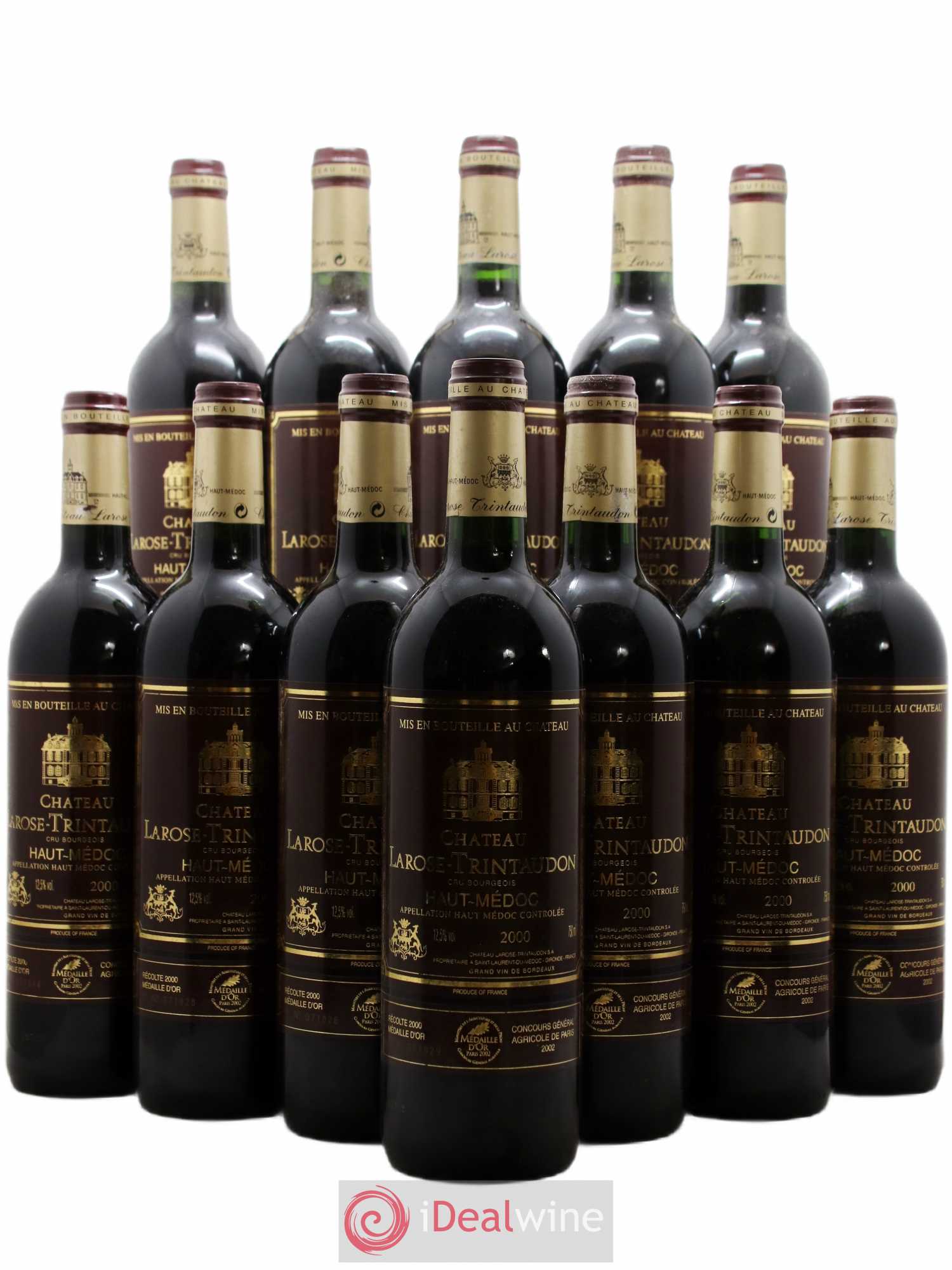 Château Larose Trintaudon Cru Bourgeois 2000 - Lot de 12 bouteilles - 0