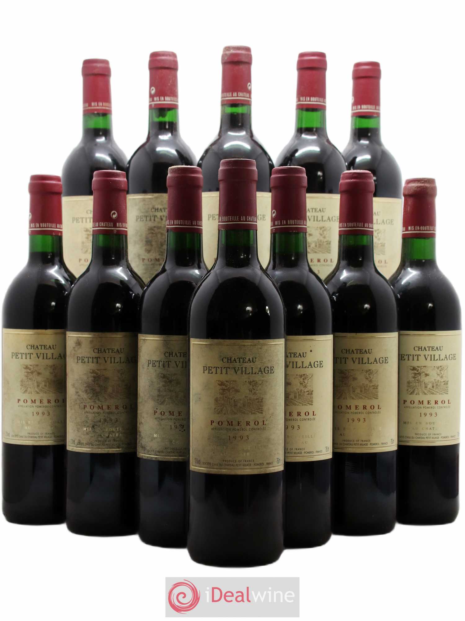 Château Petit Village 1993 - Lot de 12 bouteilles - 0