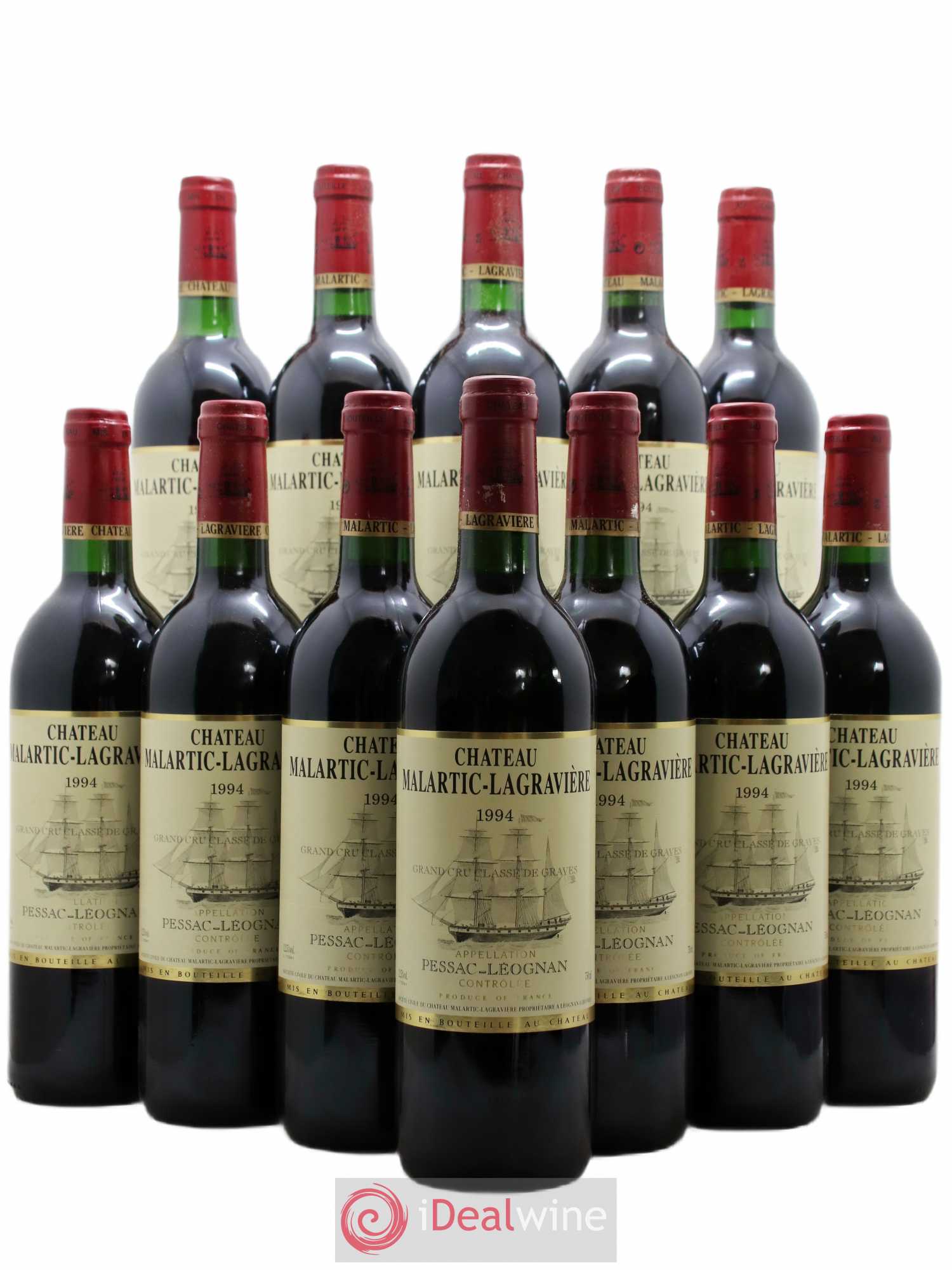 Château Malartic-Lagravière Cru Classé de Graves 1994 - Lot de 12 bouteilles - 0