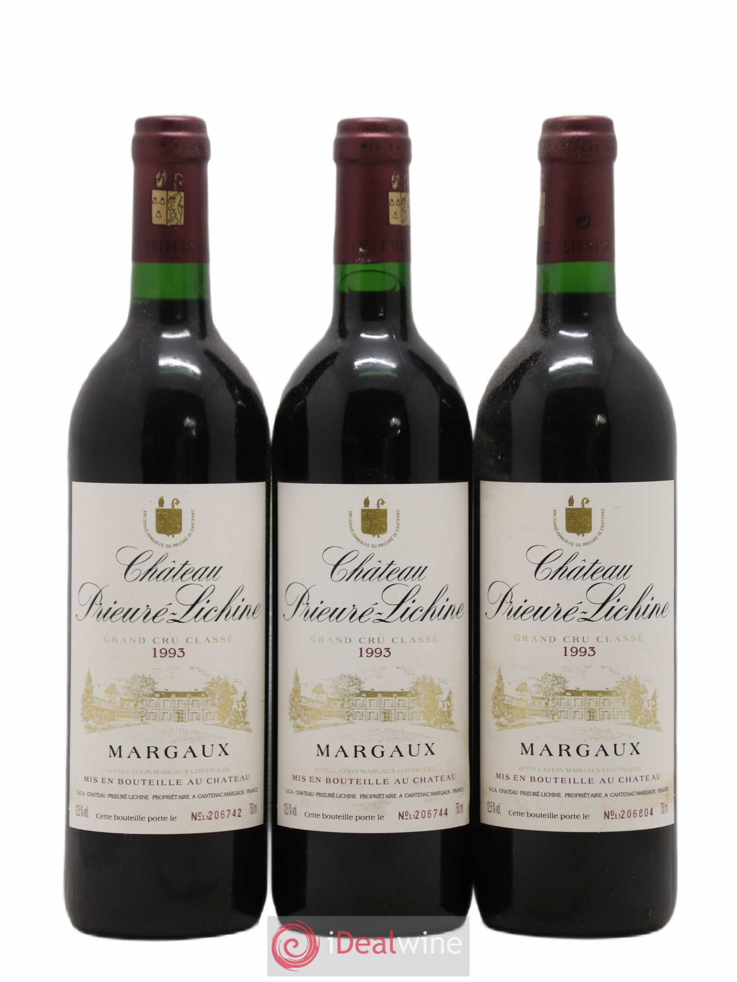 Château Prieuré Lichine 4ème Grand Cru Classé 1993 - Lot de 12 bouteilles - 2
