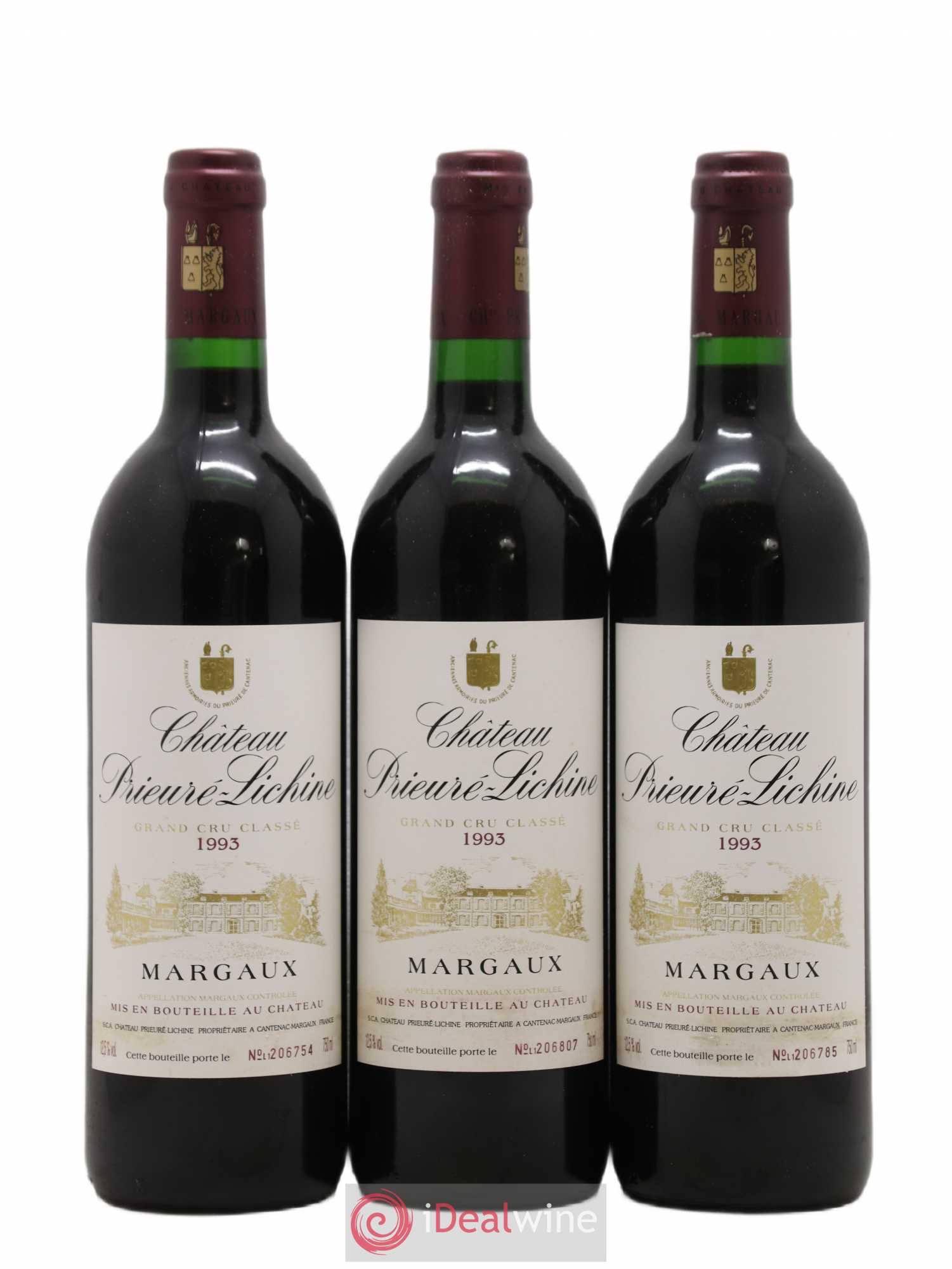 Château Prieuré Lichine 4ème Grand Cru Classé 1993 - Lot de 12 bouteilles - 3