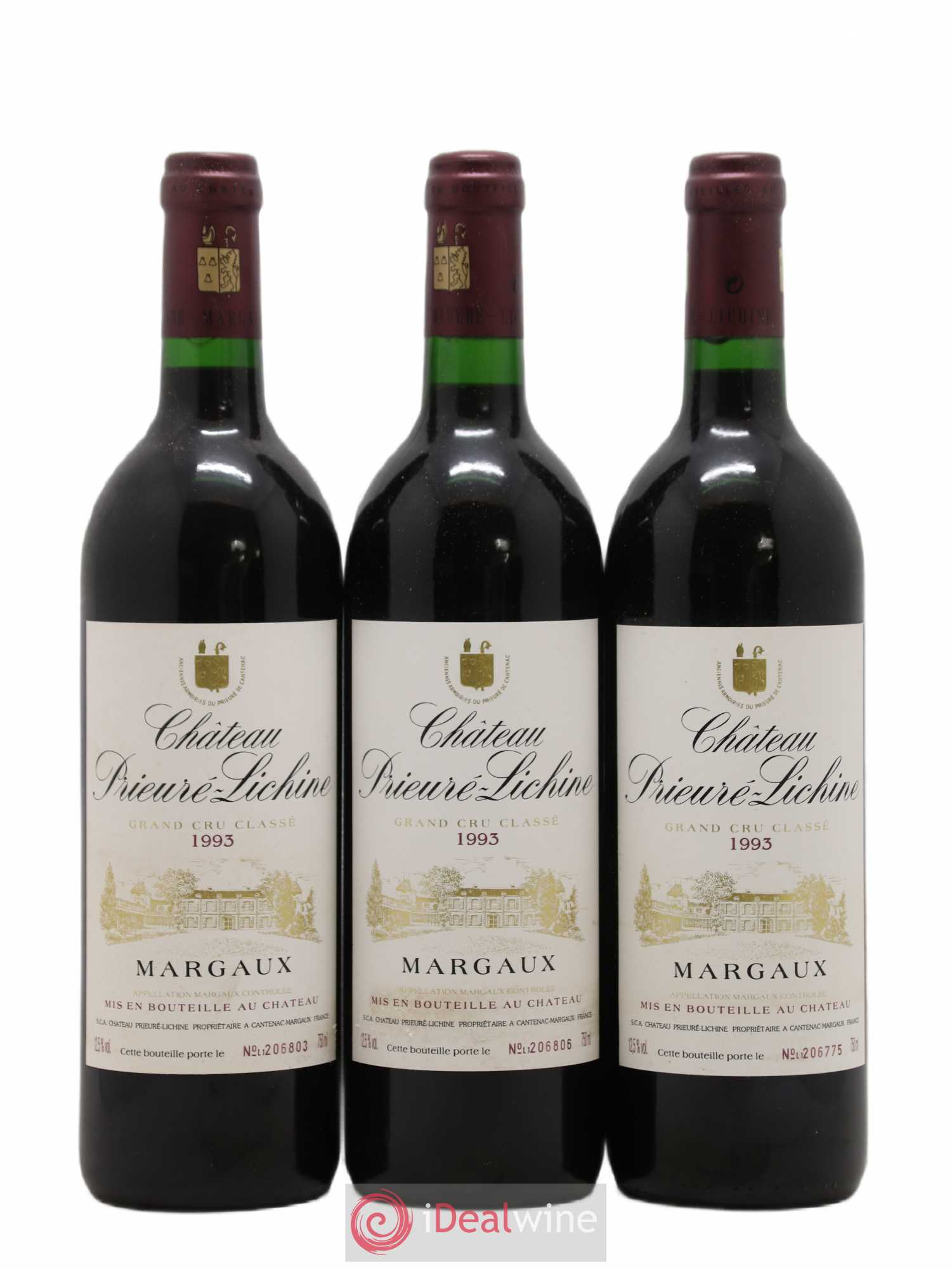 Château Prieuré Lichine 4ème Grand Cru Classé 1993 - Lot de 12 bouteilles - 4