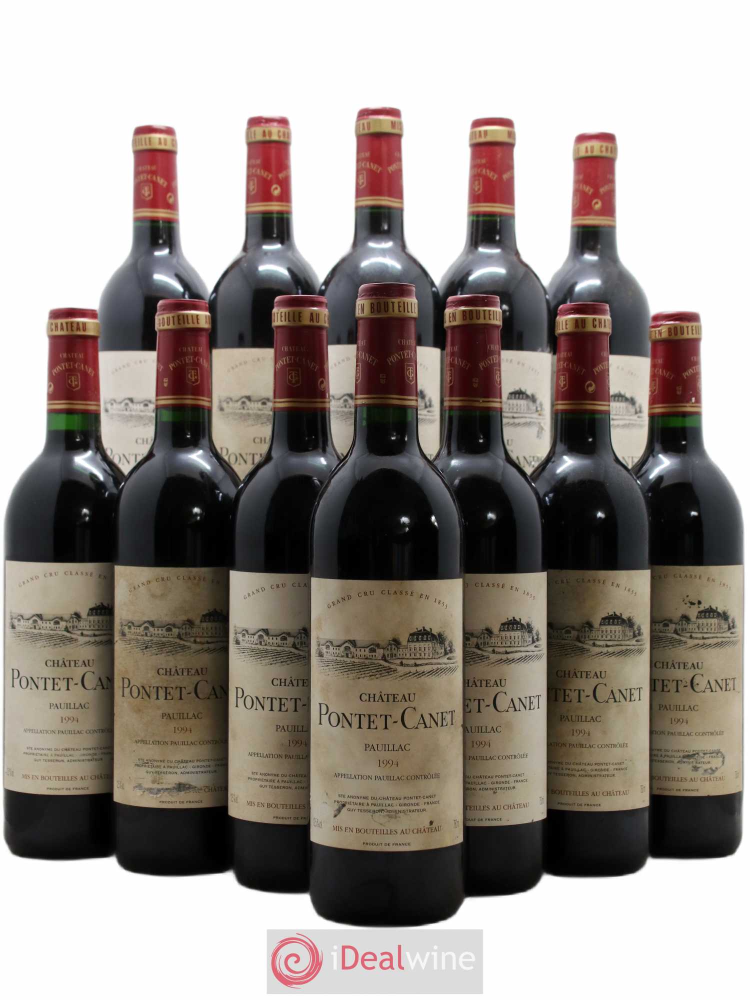 Château Pontet Canet 5ème Grand Cru Classé 1994 - Lot de 12 bouteilles - 0