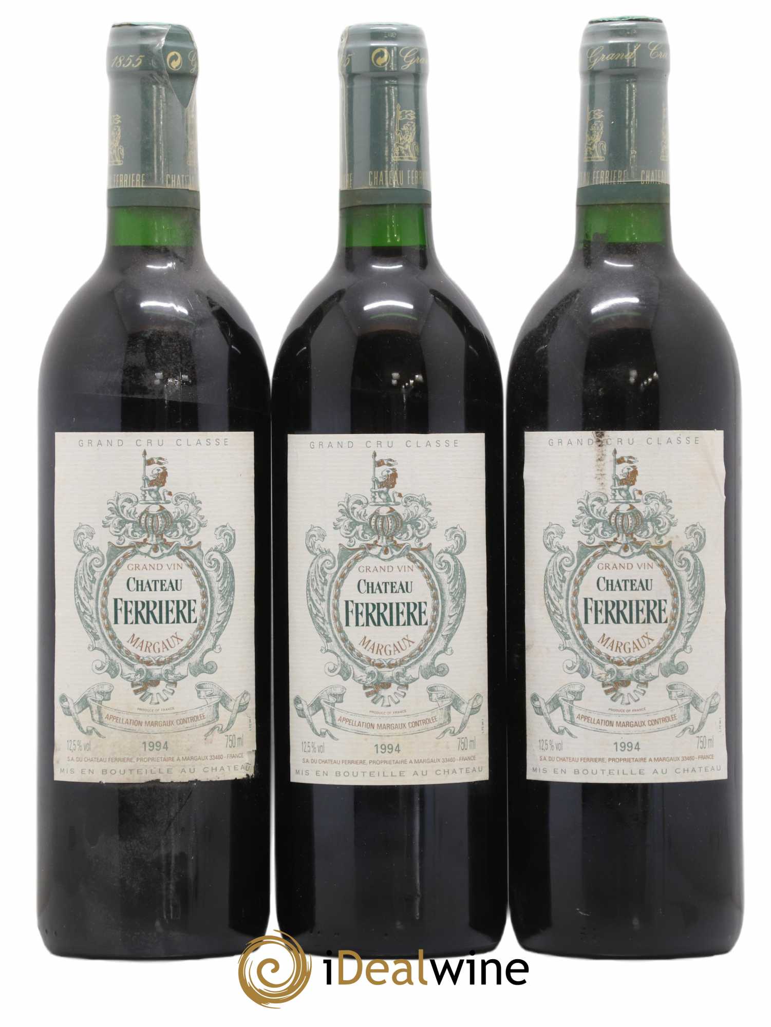 Château Ferrière 3ème Grand Cru Classé 1994 - Lot de 3 bouteilles - 0