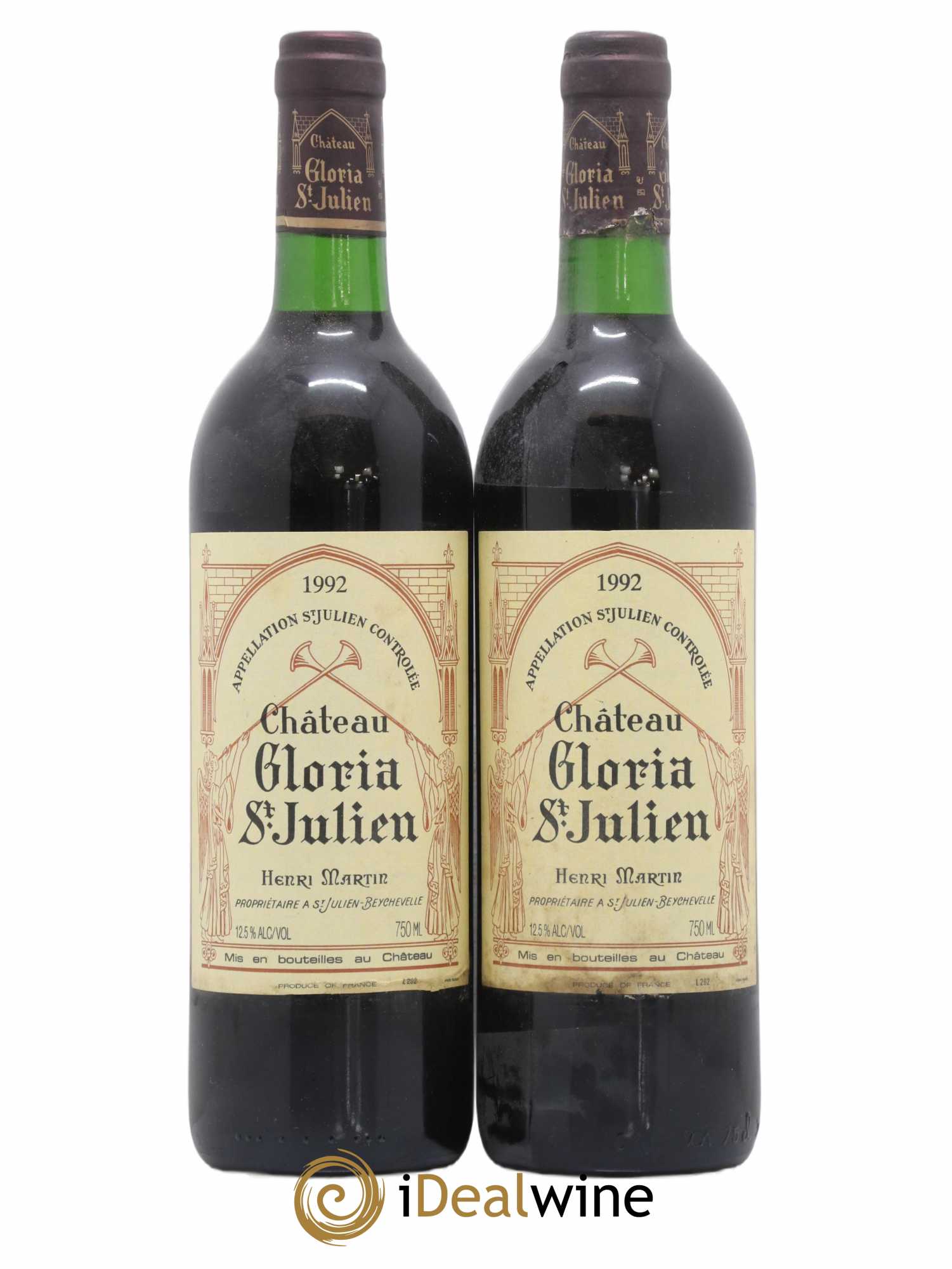 Château Gloria 1992 - Lot de 2 bouteilles - 0