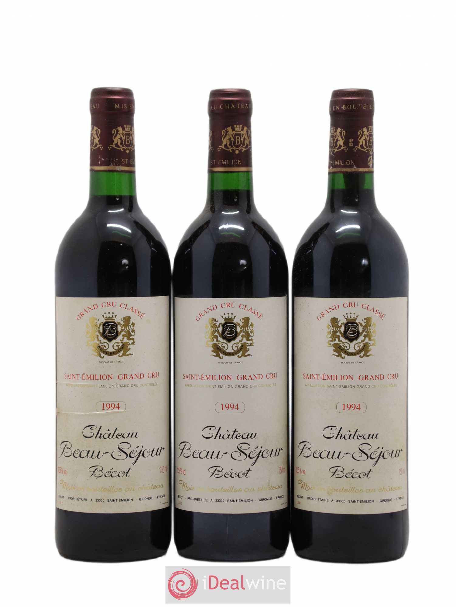Château Beau-Séjour Bécot 1er Grand Cru Classé B 1994 - Lot de 12 bouteilles - 3