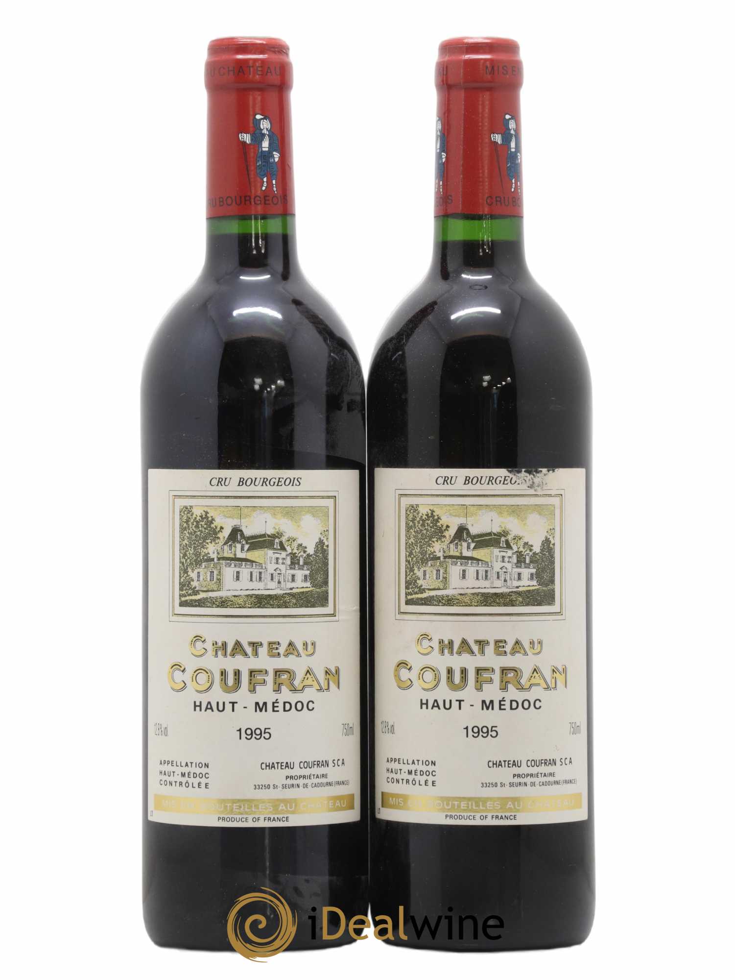 Château Coufran Cru Bourgeois 1995 - Lot de 2 bouteilles - 0