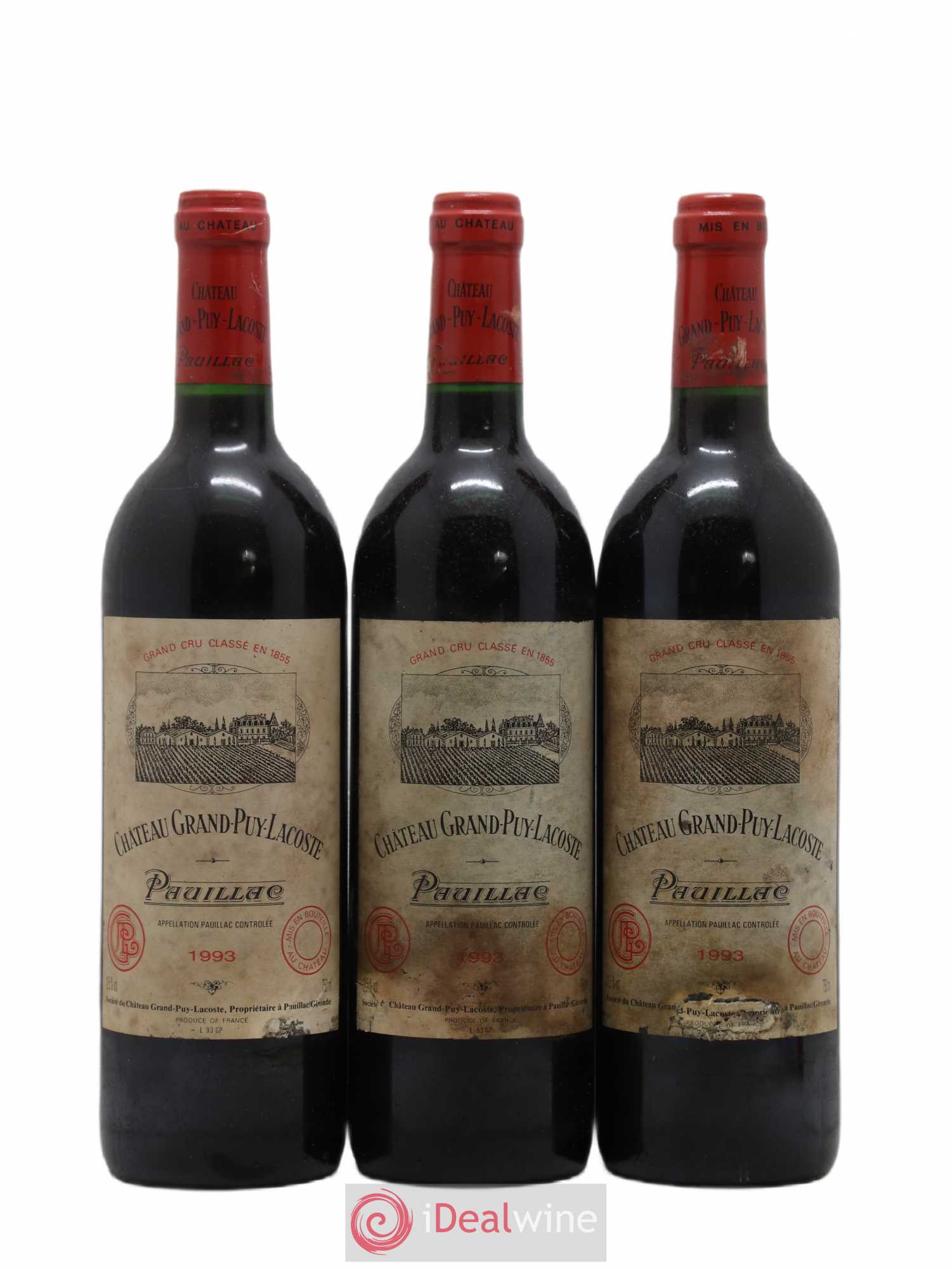 Château Grand Puy Lacoste 5ème Grand Cru Classé 1993 - Lot de 12 bouteilles - 2